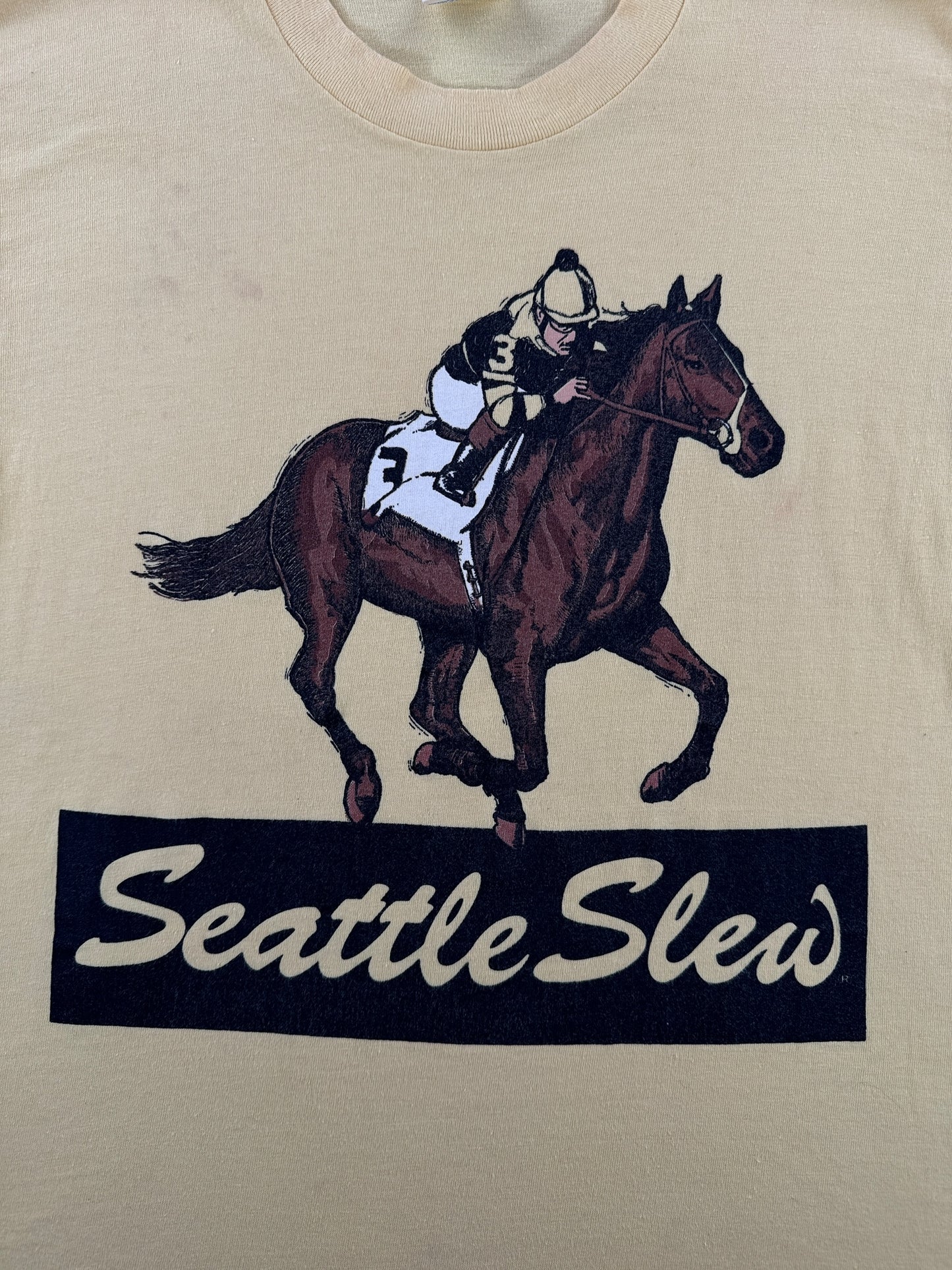 Front Graphic of Vintage Seattle Downs Tee SZ S