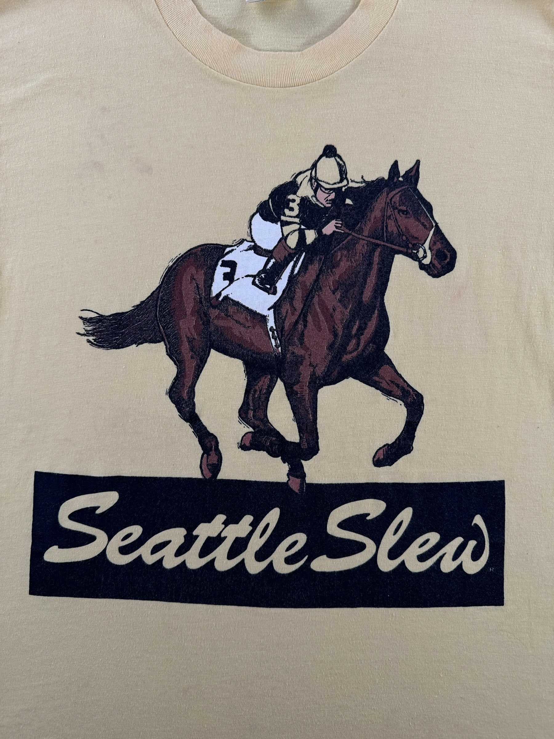 Front Graphic of Vintage Seattle Downs Tee SZ S