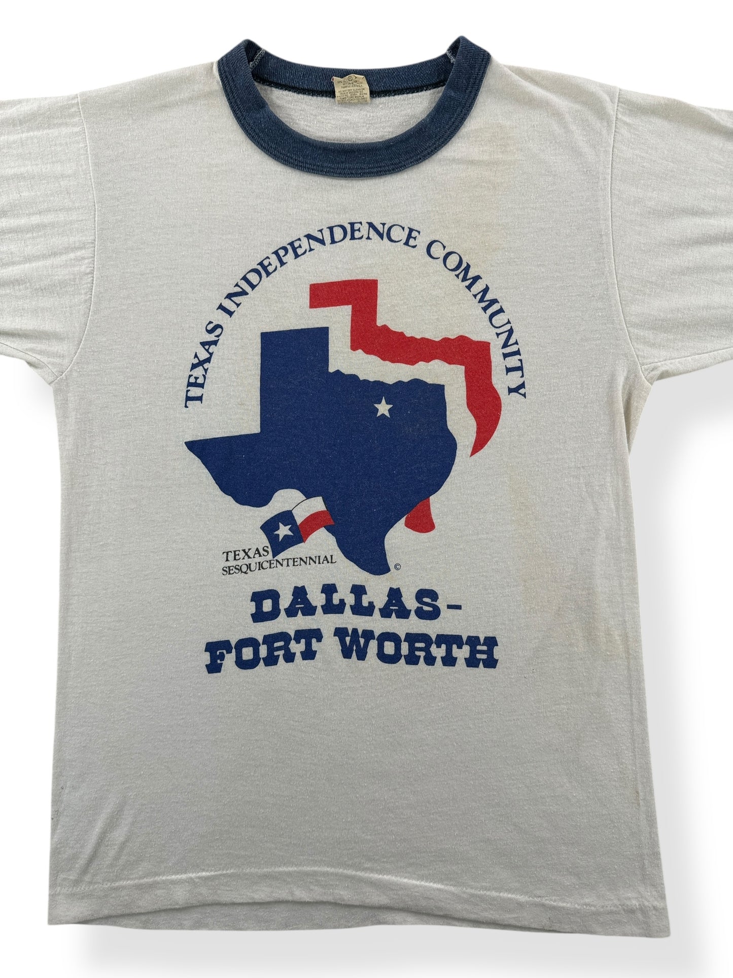 Front Close Up of Vintage Texas Independence Ringer SZ S