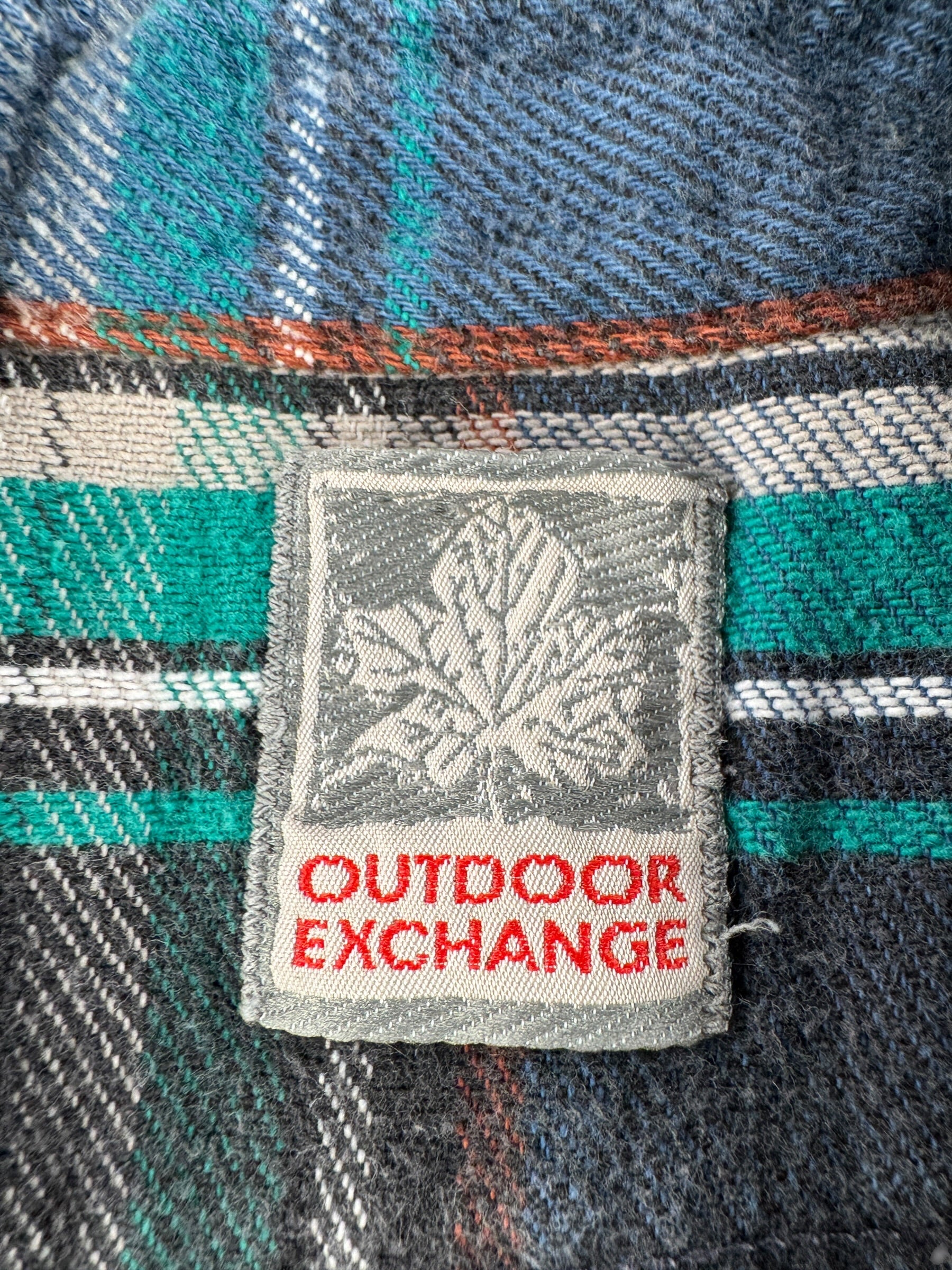Tag on Vintage Outdoor Exchange Cotton Flannel SZ XL
