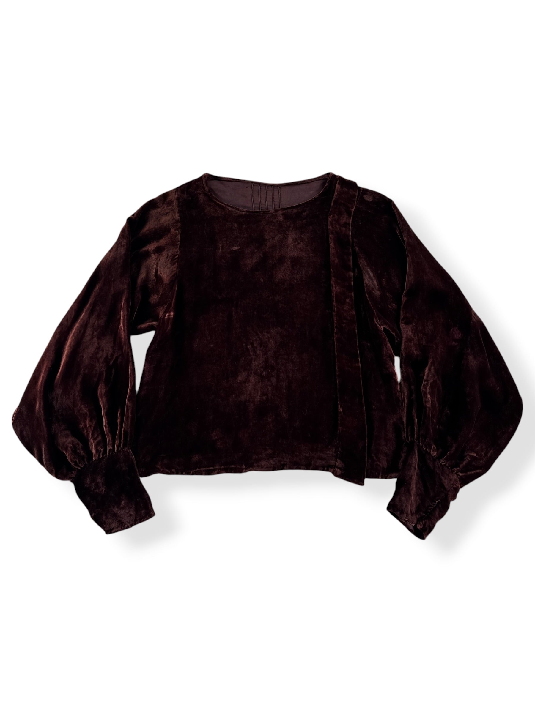 Front of Antique Velvet Top SZ XS