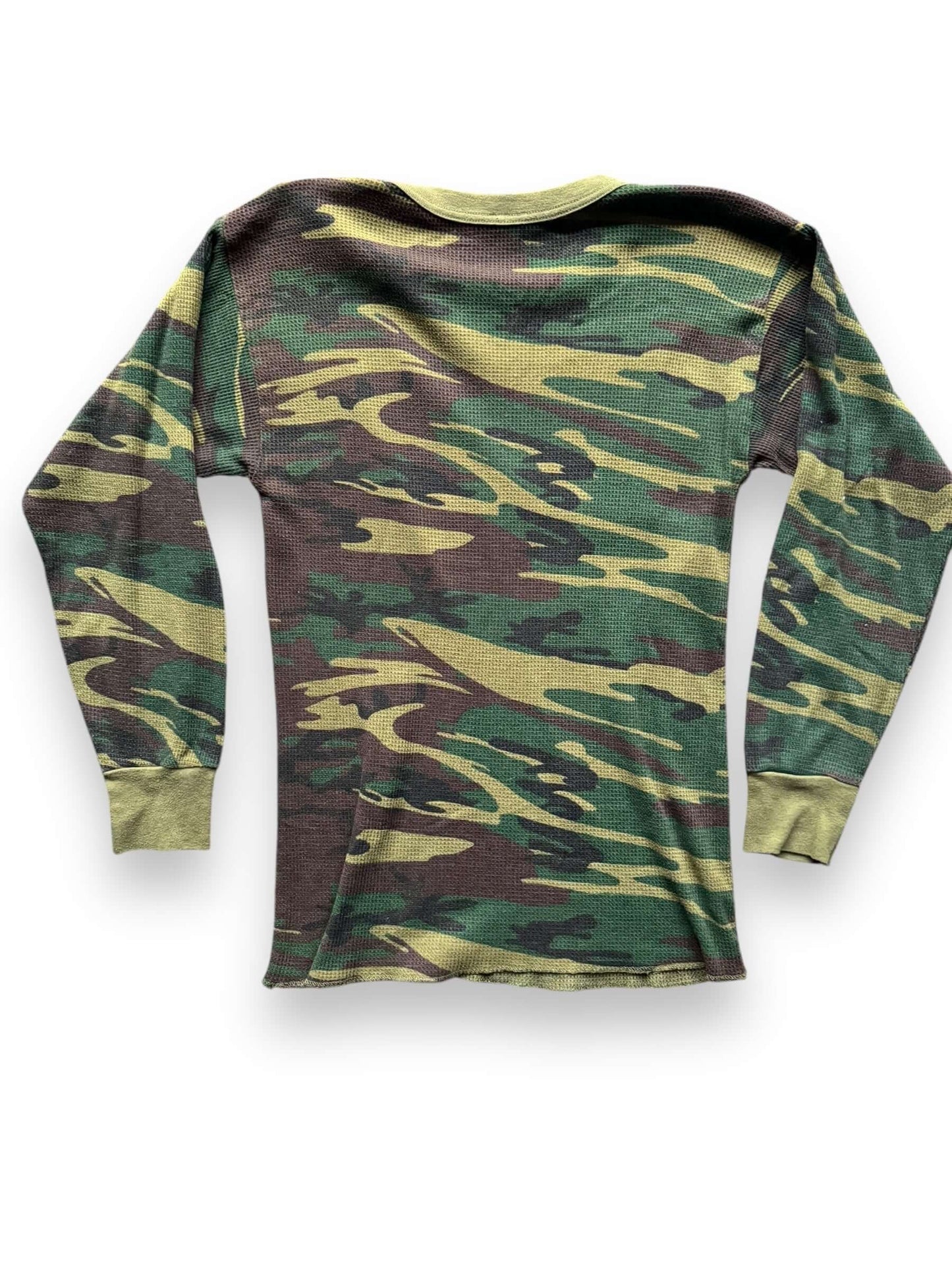 Back view of Vintage Camo Waffle Thermal M