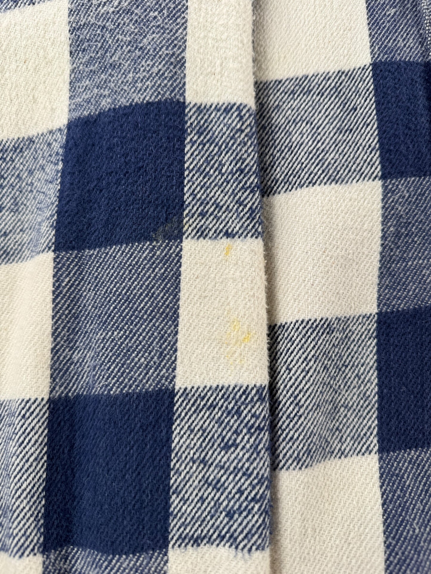 Stain on Vintage Five Brothers Cotton Flannel XL Tall