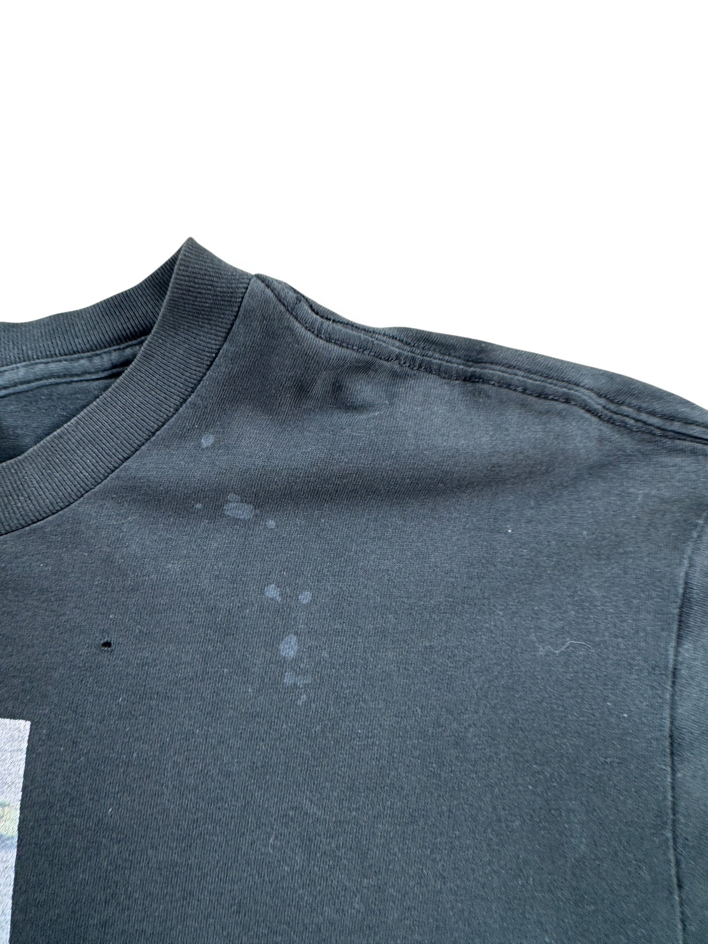 Staining on Vintage NC17 Page Me Bondage Tee SZ XL