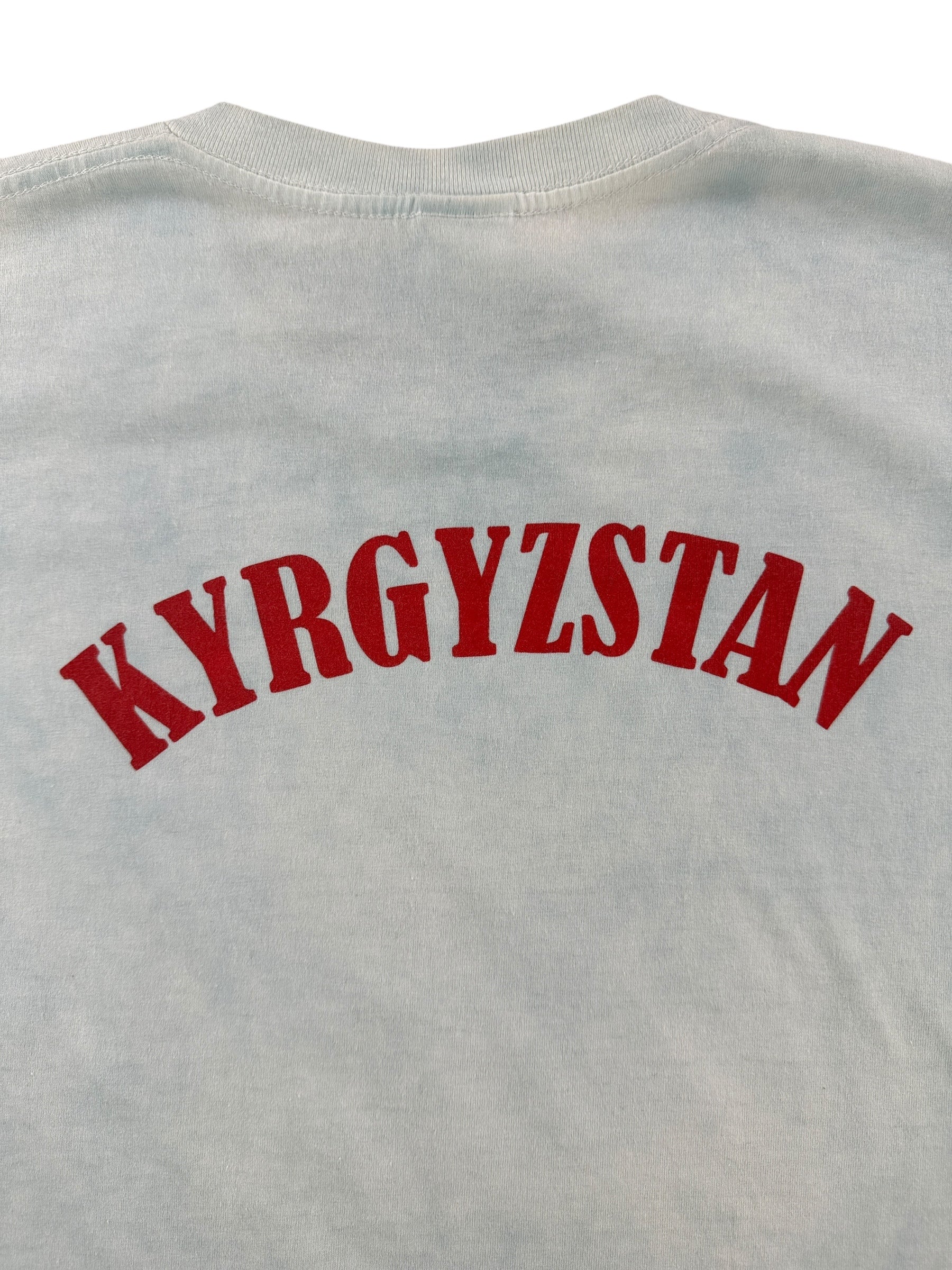 Back Graphic of Vintage Kyrgyzstan Tee SZ XL