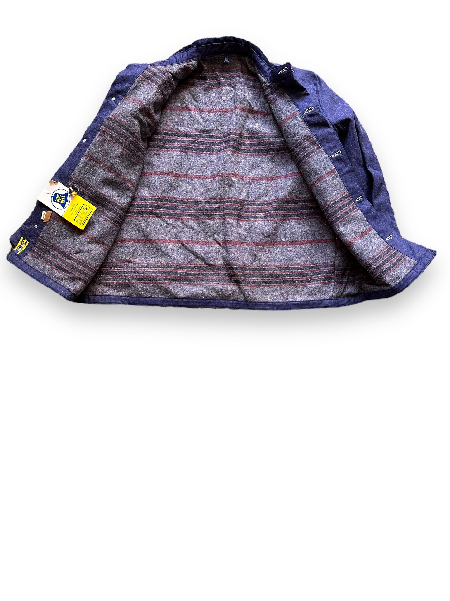 Liner View of Vintage NOS Blue Bell Blanket Lined Denim Chore Coat SZ 50 | Vintage Denim Chore Coat | Barn Owl Vintage Seattle