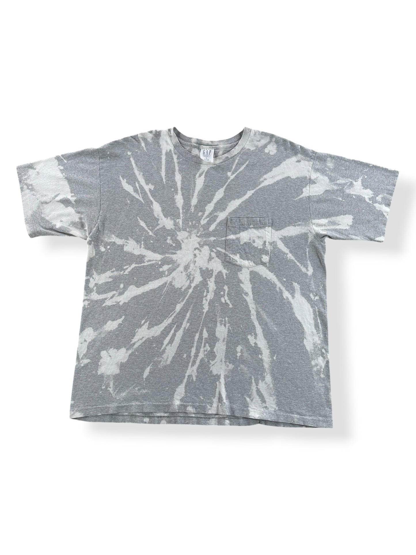 Front of Vintage Gap Tie Dyed Pocket Tee SZ L