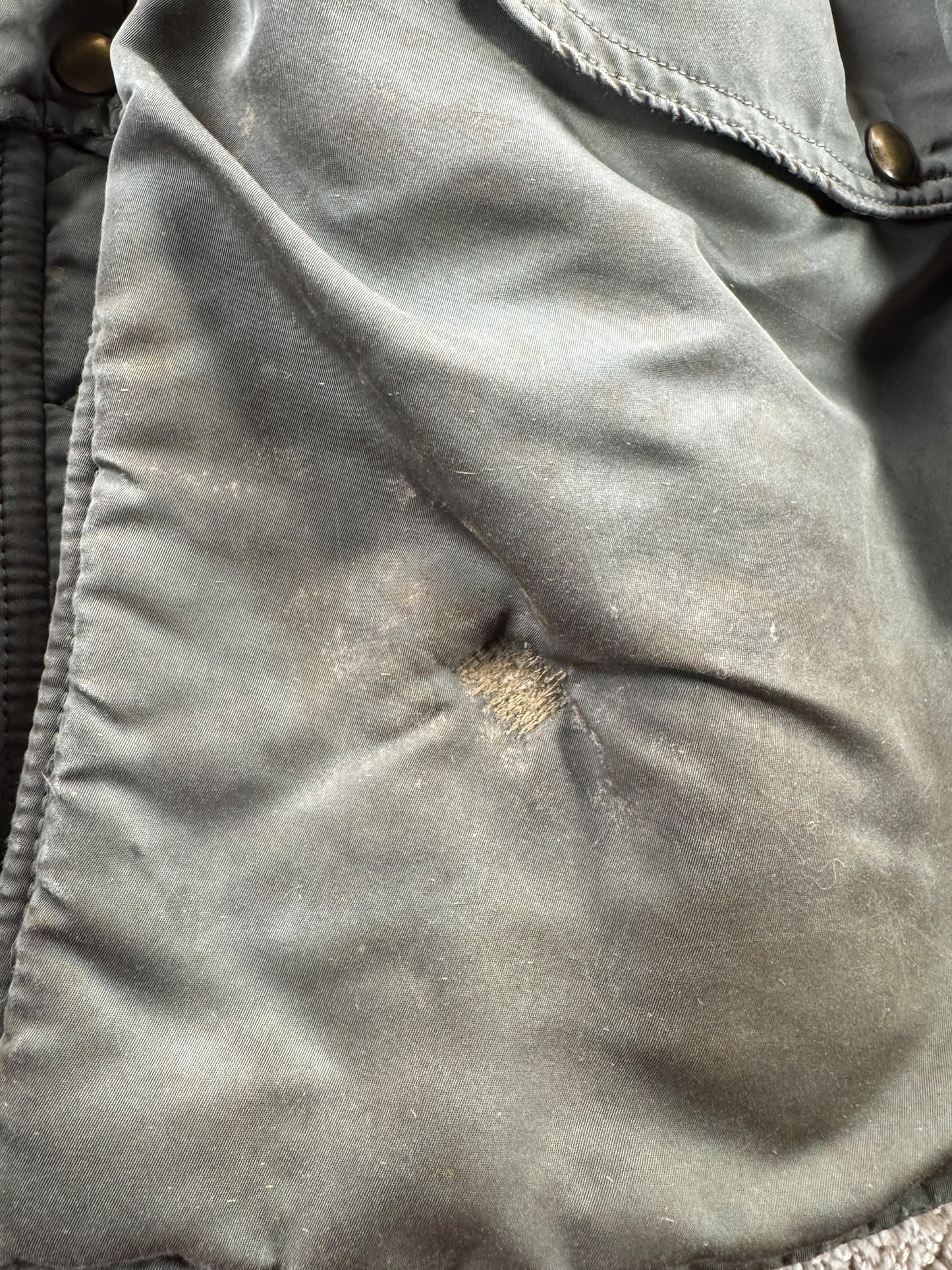 Repair on Vintage Thrashed N-3B Snorkel Parka SZ L AS IS