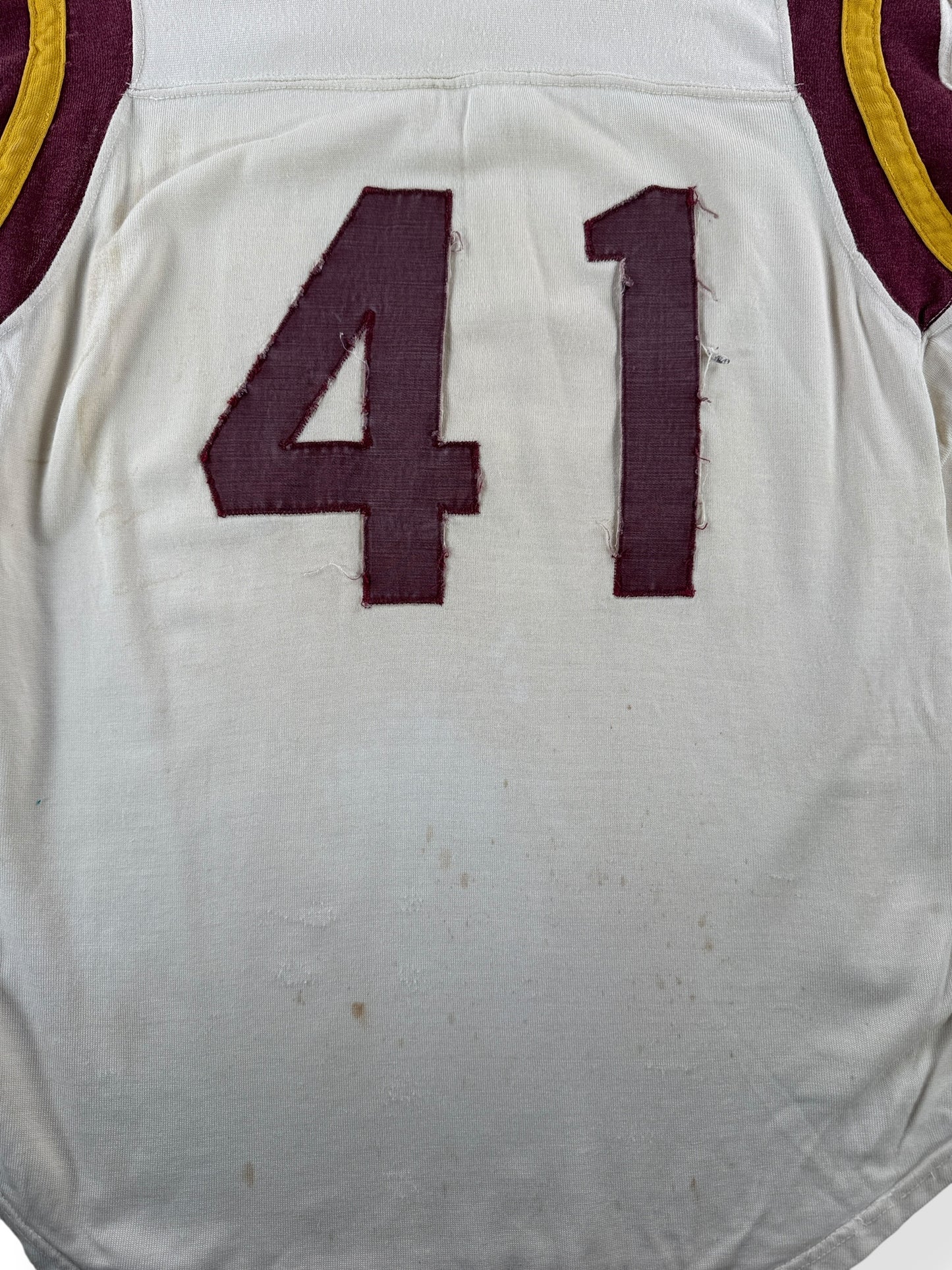 Back 41 on Vintage Ernie Rose "41" Durene Jersey SZ L