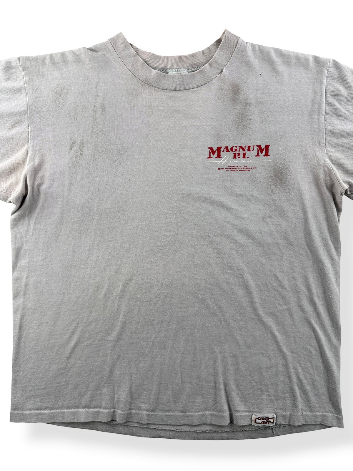 Front close up of Vintage Magnum PI Hawaii Tee SZ L (fits M)