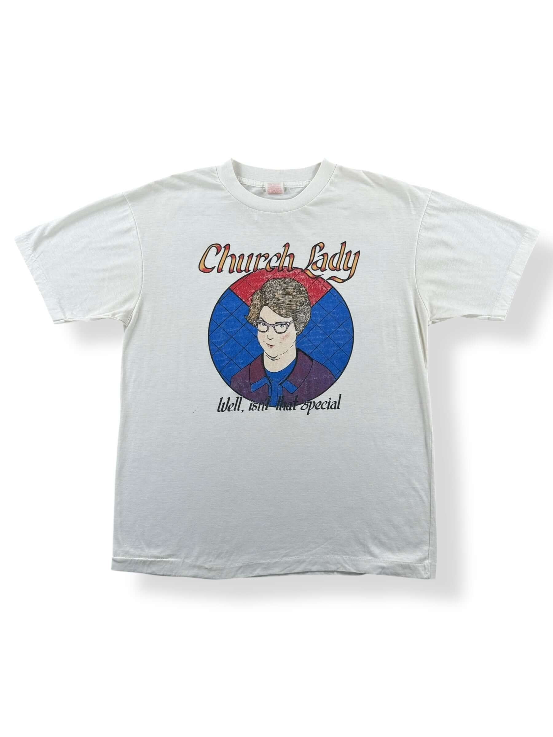 Front of Vintage SNL Church Lady Tee SZ L