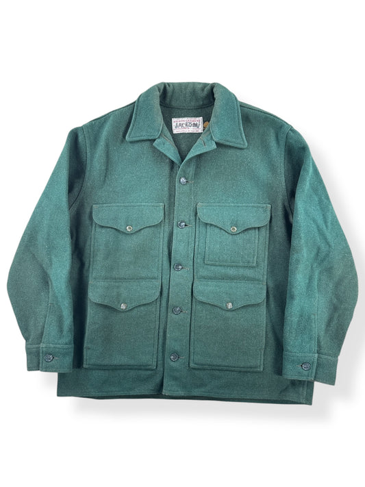 Front of Vintage Filson Forest Green Mackinaw Jacket SZ 48