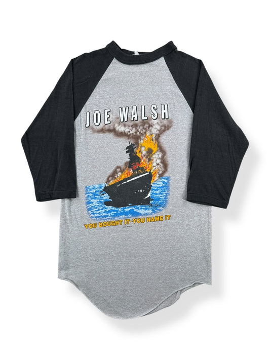 Front of Vintage Joe Walsh Tour '83 Raglan Tee SZ S