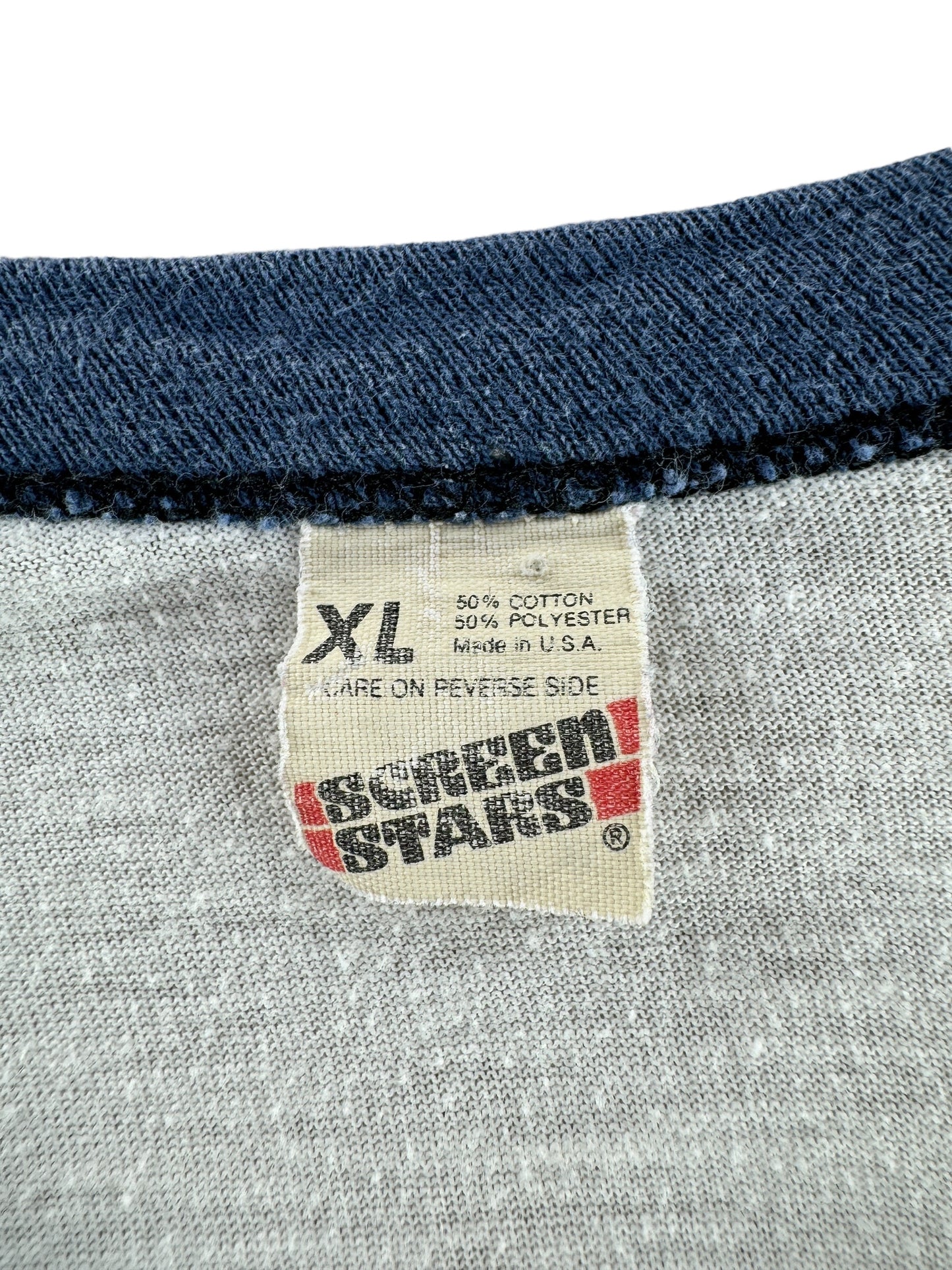 Tag on Vintage Willie Nelson Ringer Tee SZ L AS IS