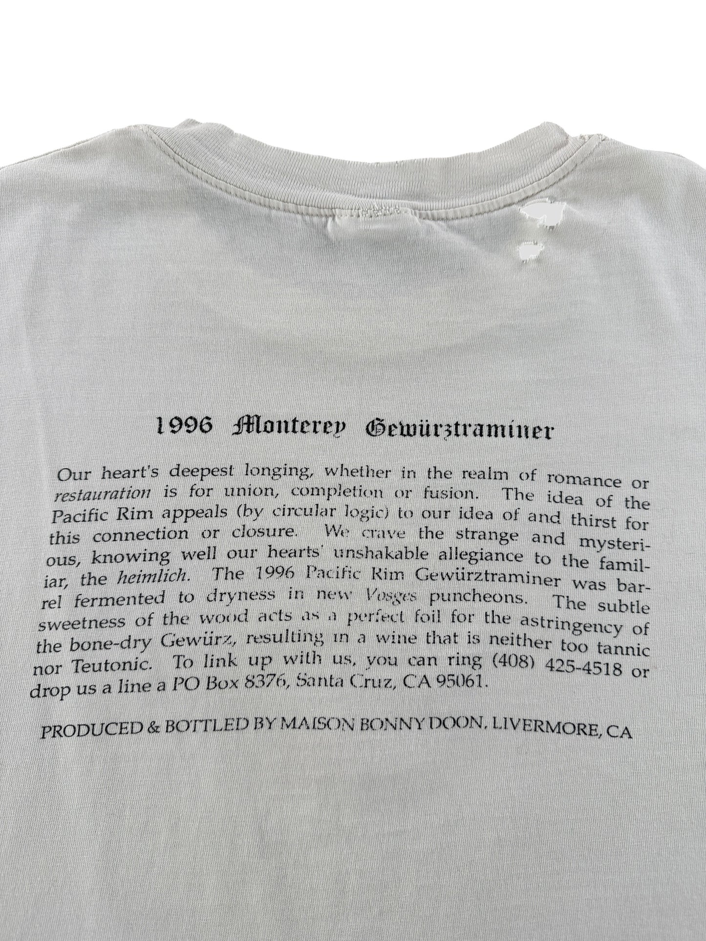 Back Graphic of Vintage Beach Scene Art Tee SZ XL