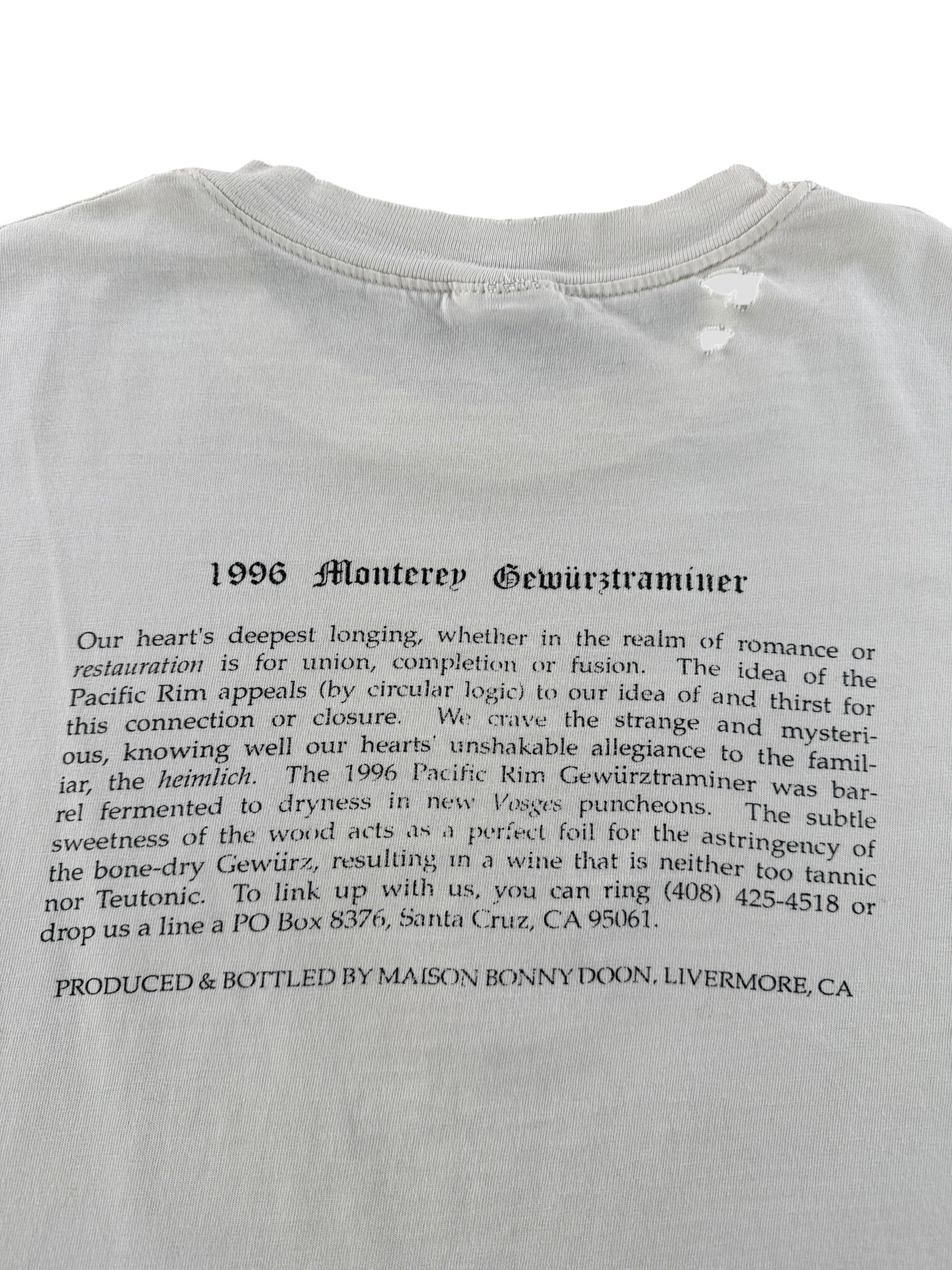Back Graphic of Vintage Beach Scene Art Tee SZ XL