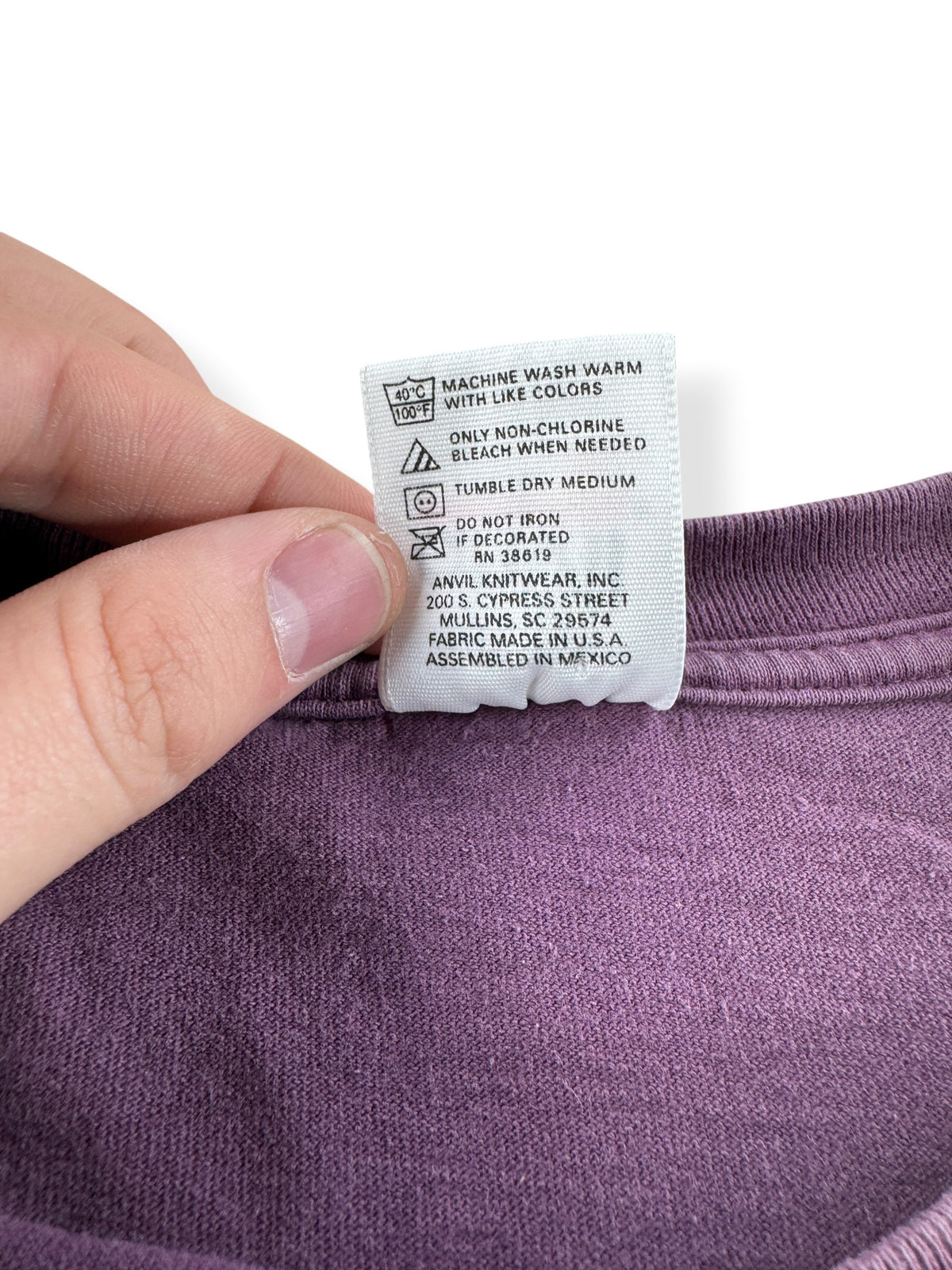 Back of tag on Vintage Evergreen State Fair Tee SZ XL (Fits L)