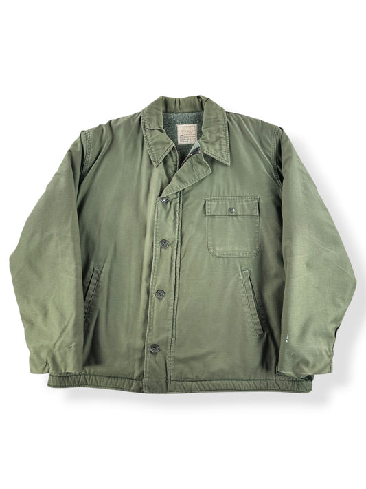 Front of Vintage Cold Weather A-2 Deck Jacket SZ XL