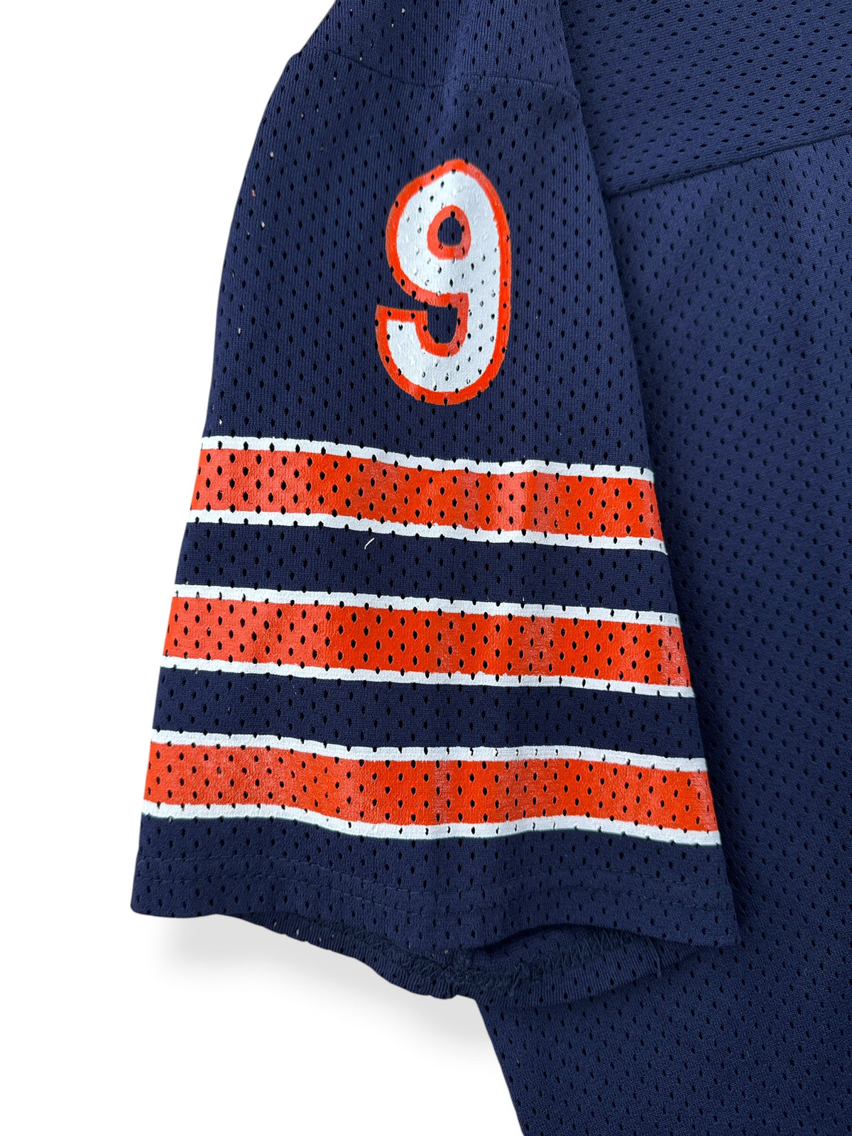 Sleeve graphic on Vintage MacGregor Bears Poly Mesh Jersey SZ L