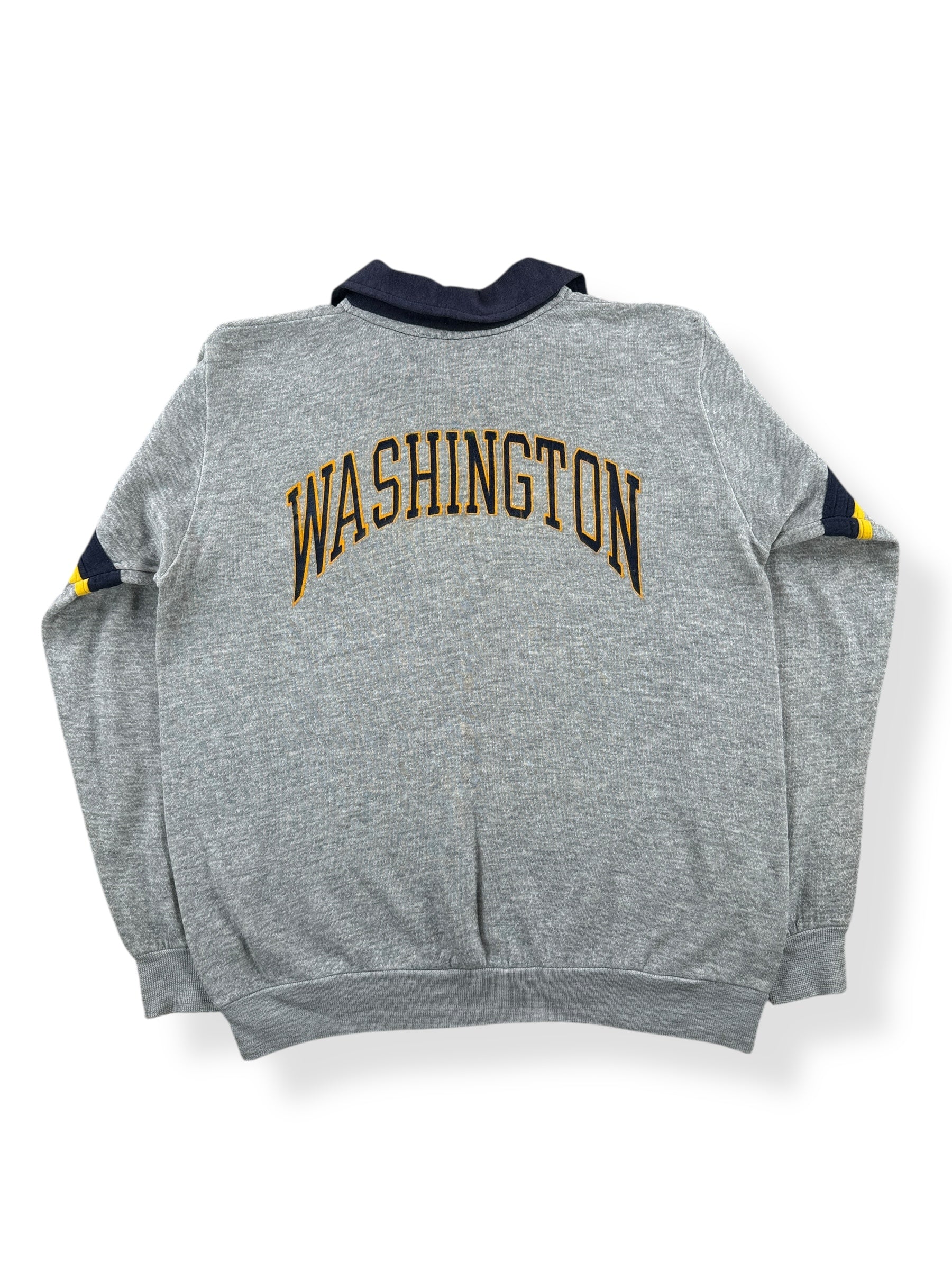 Back of Vintage Huskies Collar Sweatshirt SZ M