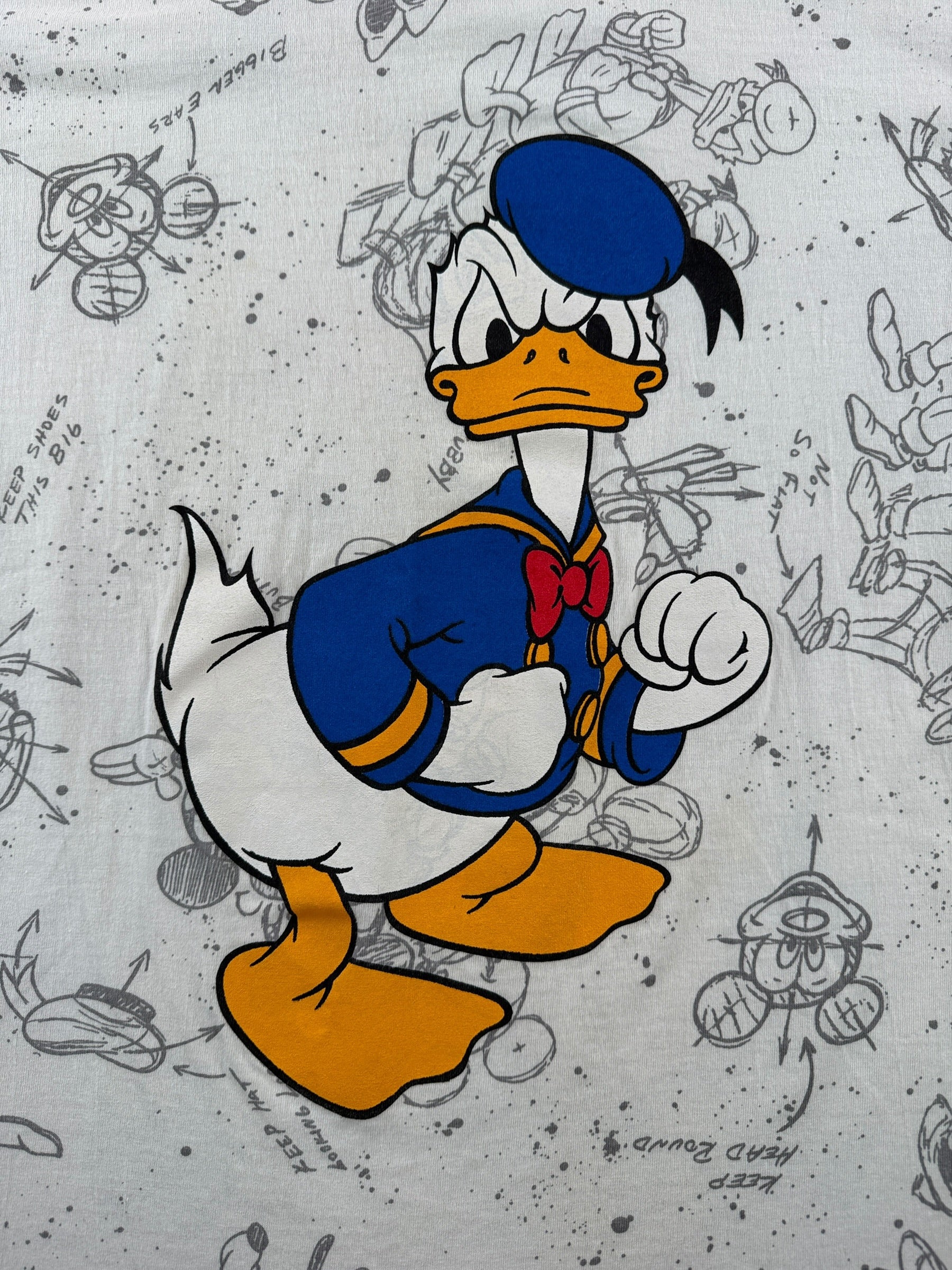 Graphic of Vintage Donald Duck AOP Tee SZ L