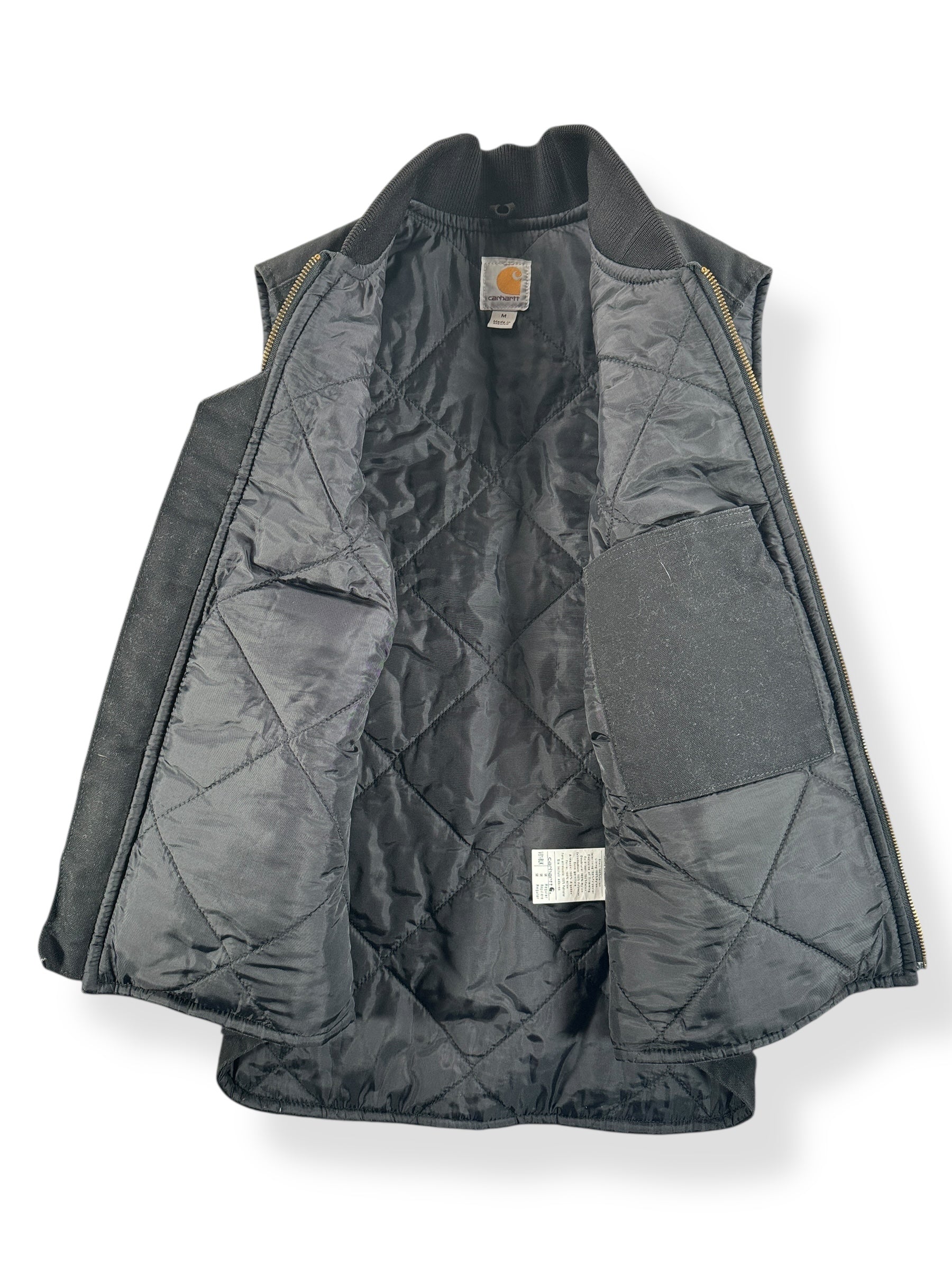 Inside of Modern Made in Mexico Carhartt Work Vest SZ M