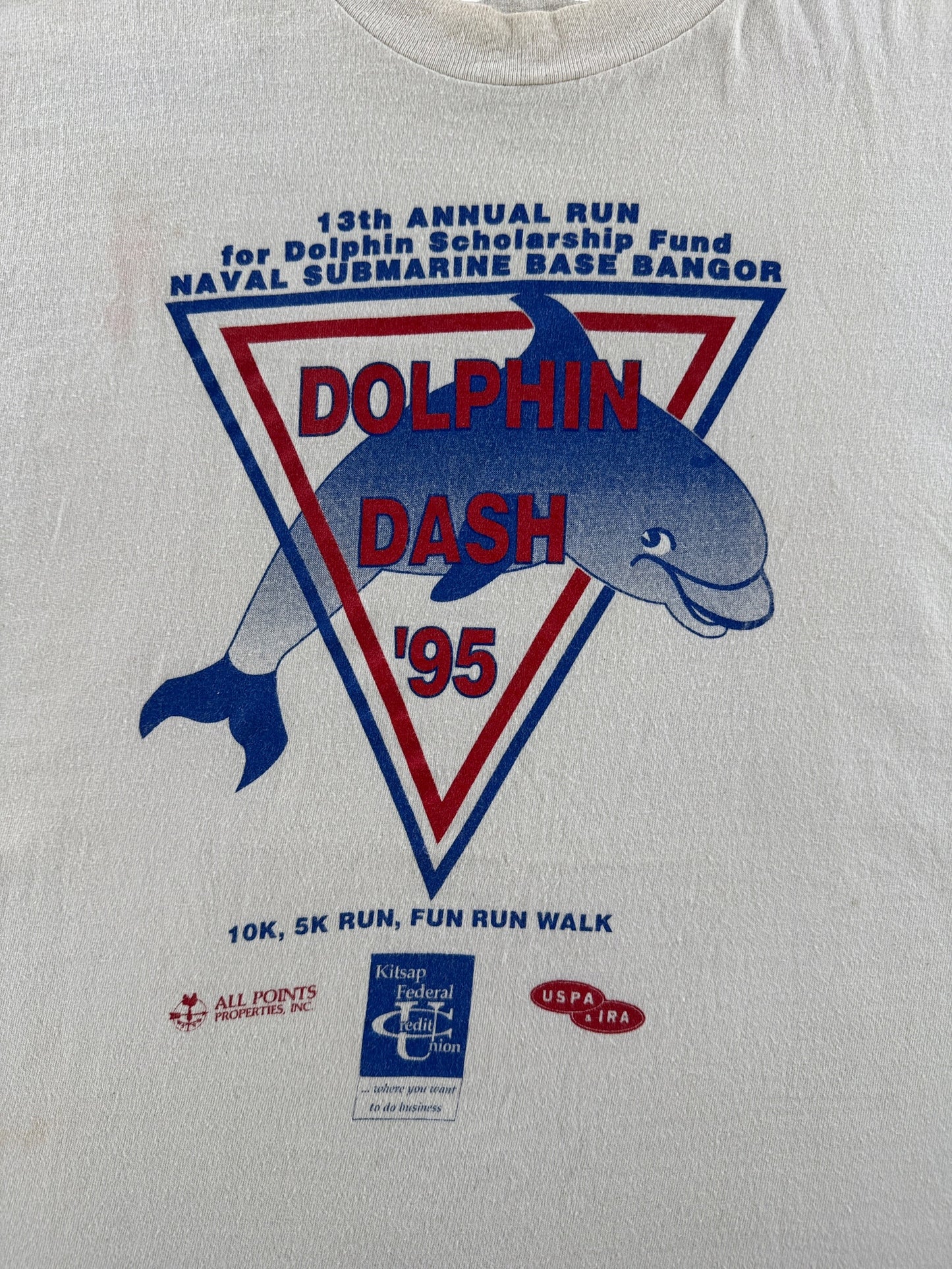 Graphic of Vintage 1995 Dolphin Dash Tee SZ L