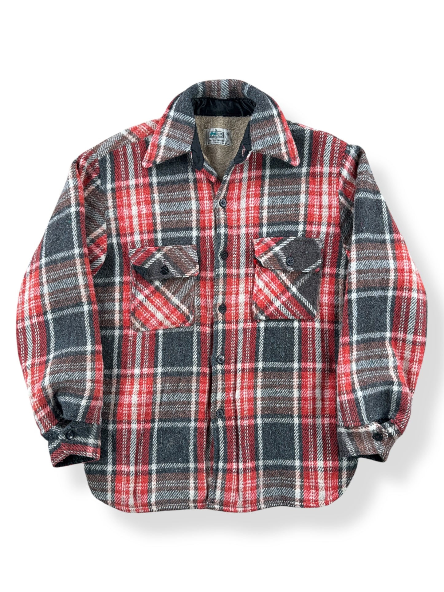 Front of Vintage Kmart CPO Wool Flannel Coat SZ S