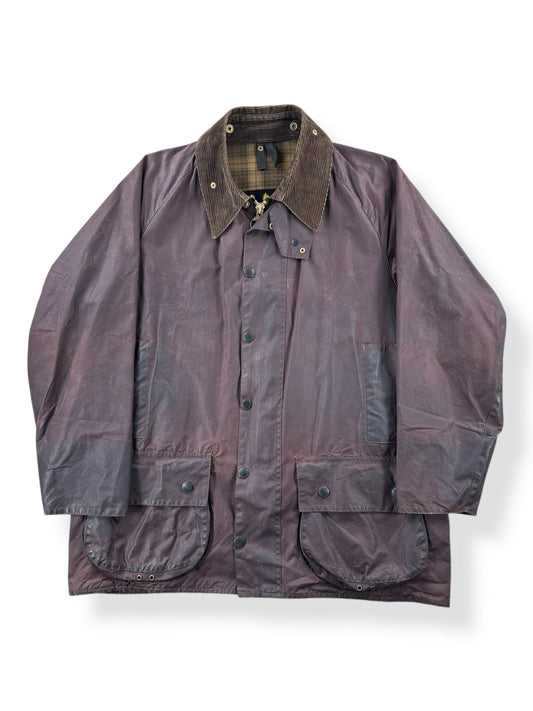 Front of Vintage 80s/90s Barbour Wax Canvas Jacket SZ XL