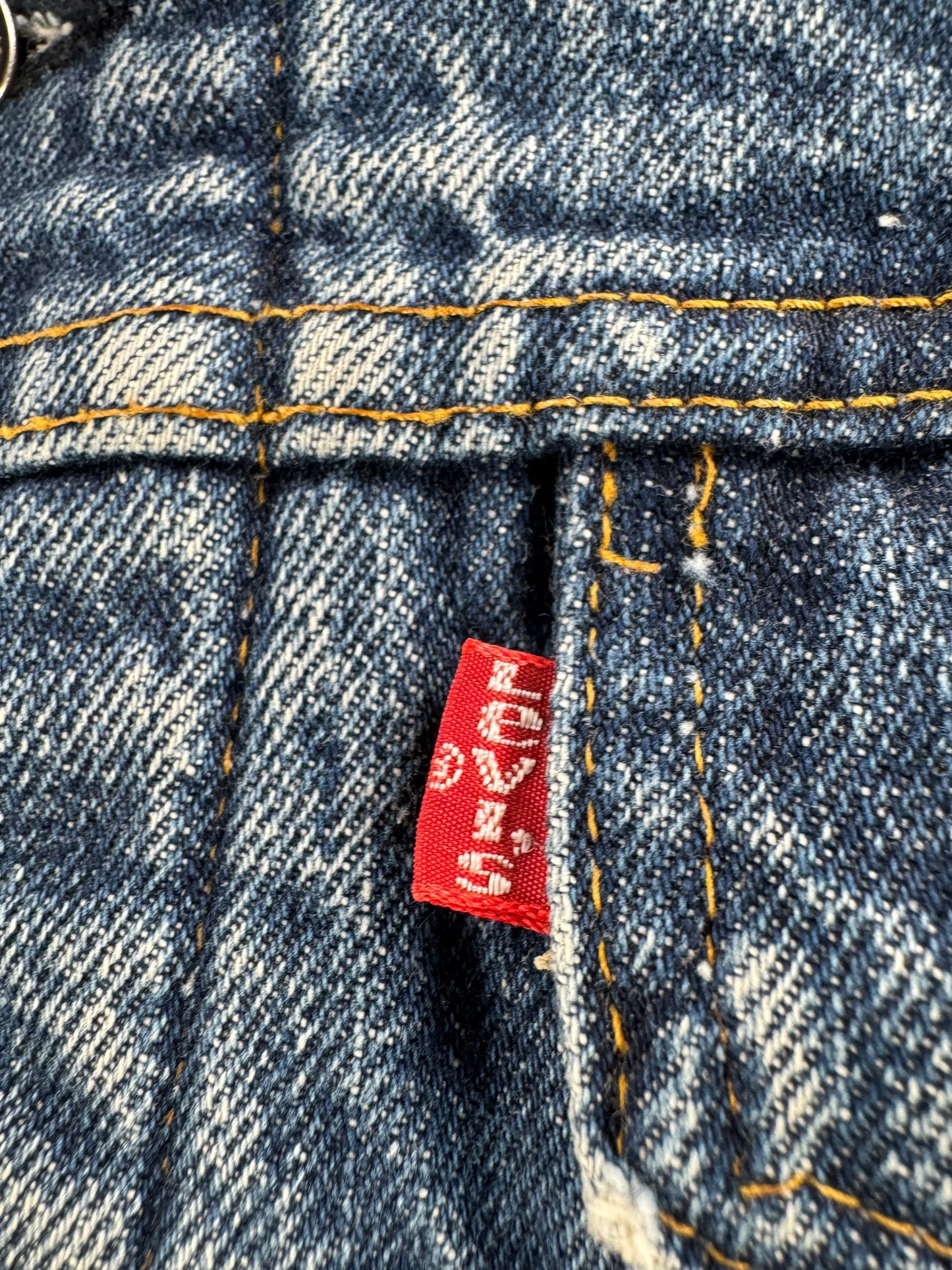 Vintage 70s Levi's Blanket Lined Trucker Jacket SZ L