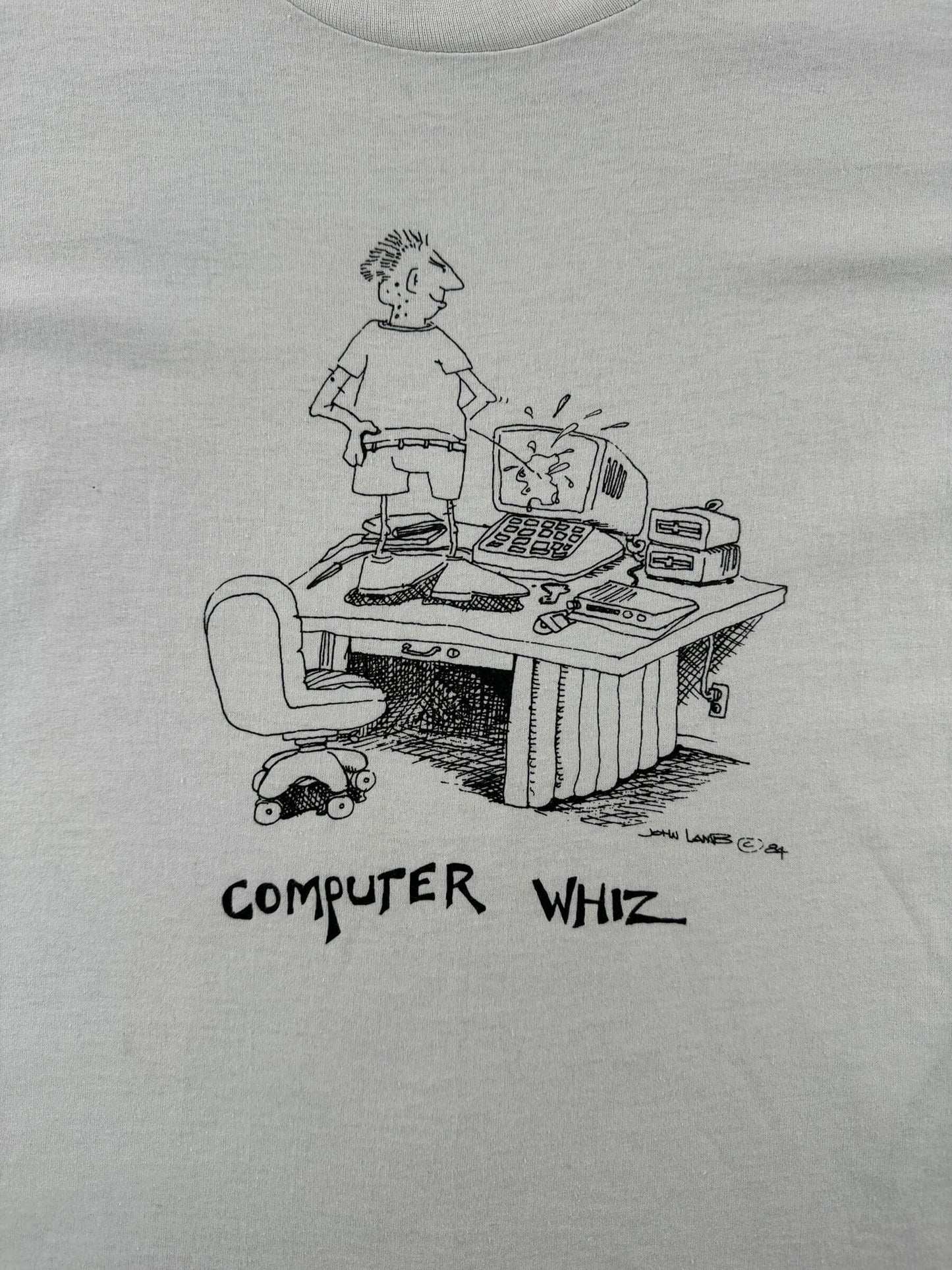 Graphic of Vintage Computer Whiz Tee SZ M