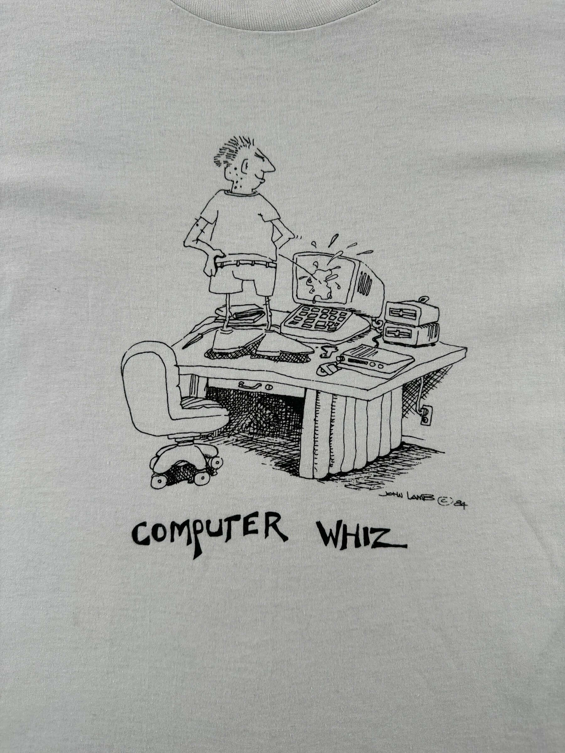Graphic of Vintage Computer Whiz Tee SZ M