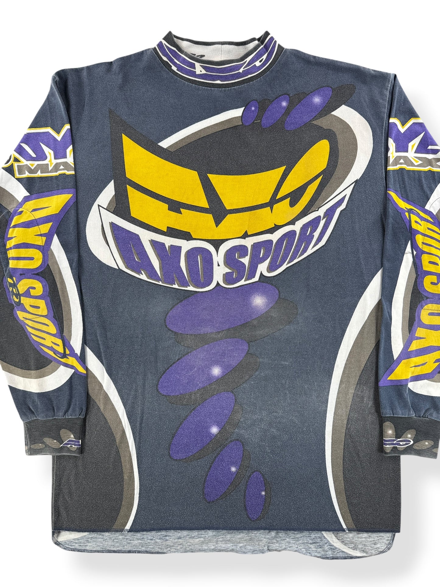 Front Close Up of Vintage AXO Sport Racing Jersey SZ L