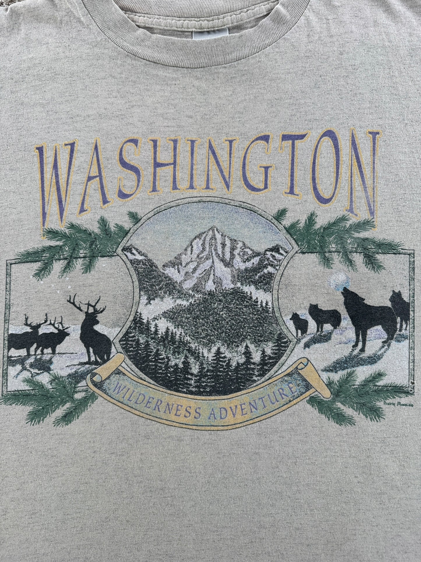 Graphic of Vintage Washington Wilderness Adventure Tee SZ L