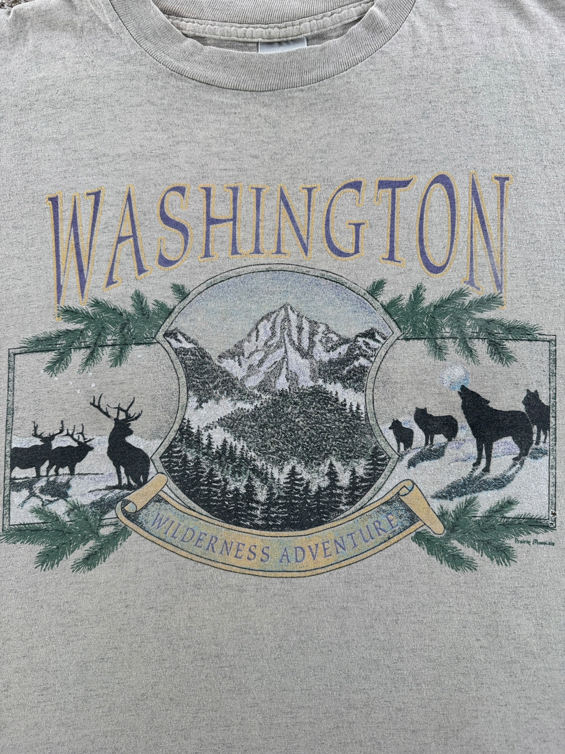Graphic of Vintage Washington Wilderness Adventure Tee SZ L