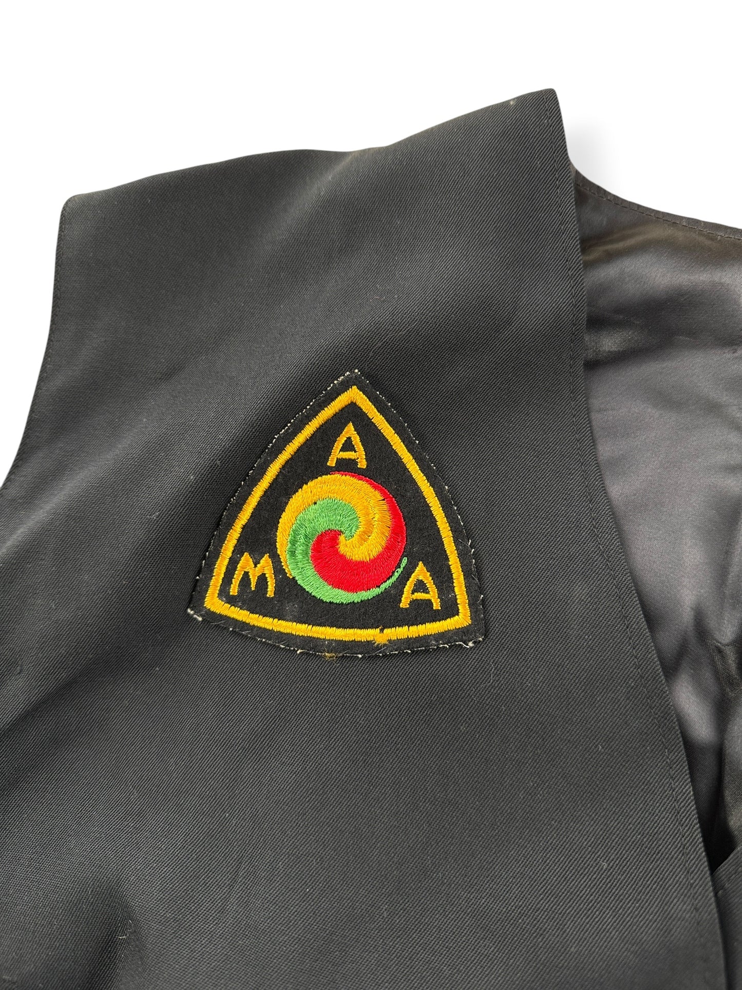 AMA Patch on Vintage Hummingbirds "Sallie" Motorcycle Club Member Vest SZ M