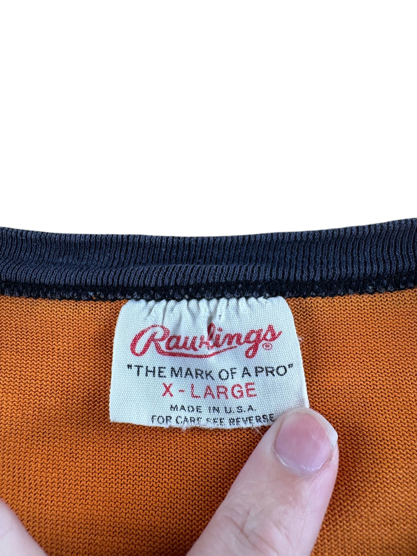 Tag on Vintage Rawlings Durene Jersey SZ XL