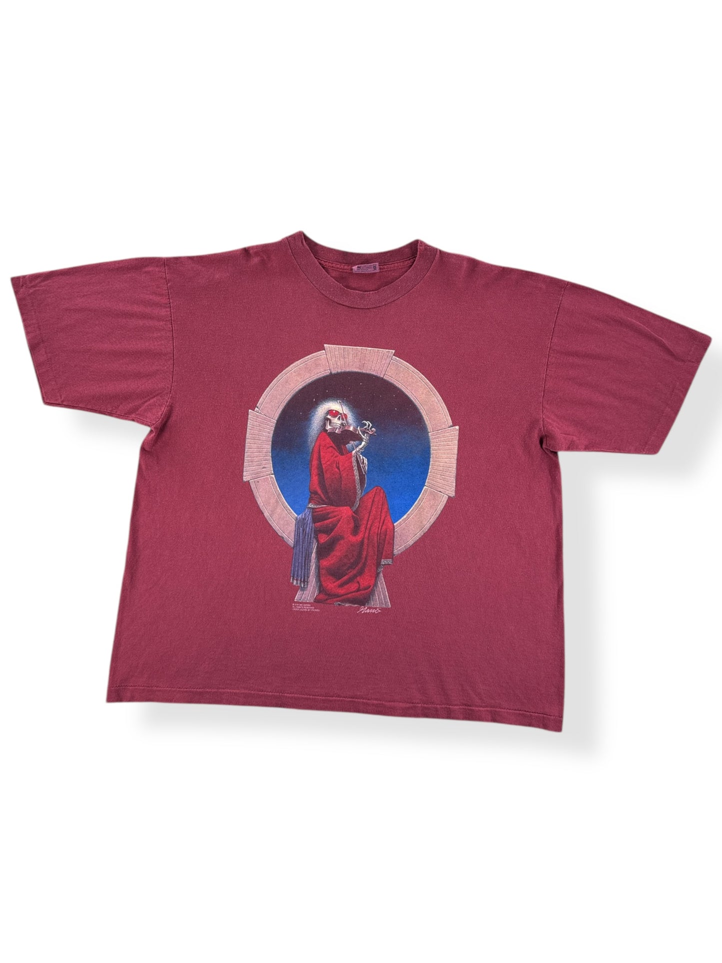 Front of Vintage Grateful Dead Blues for Allah Tee SZ XL