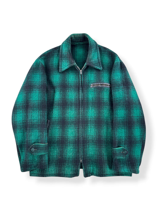 Front of Vintage 50s Wool Sport Jacket SZ XL