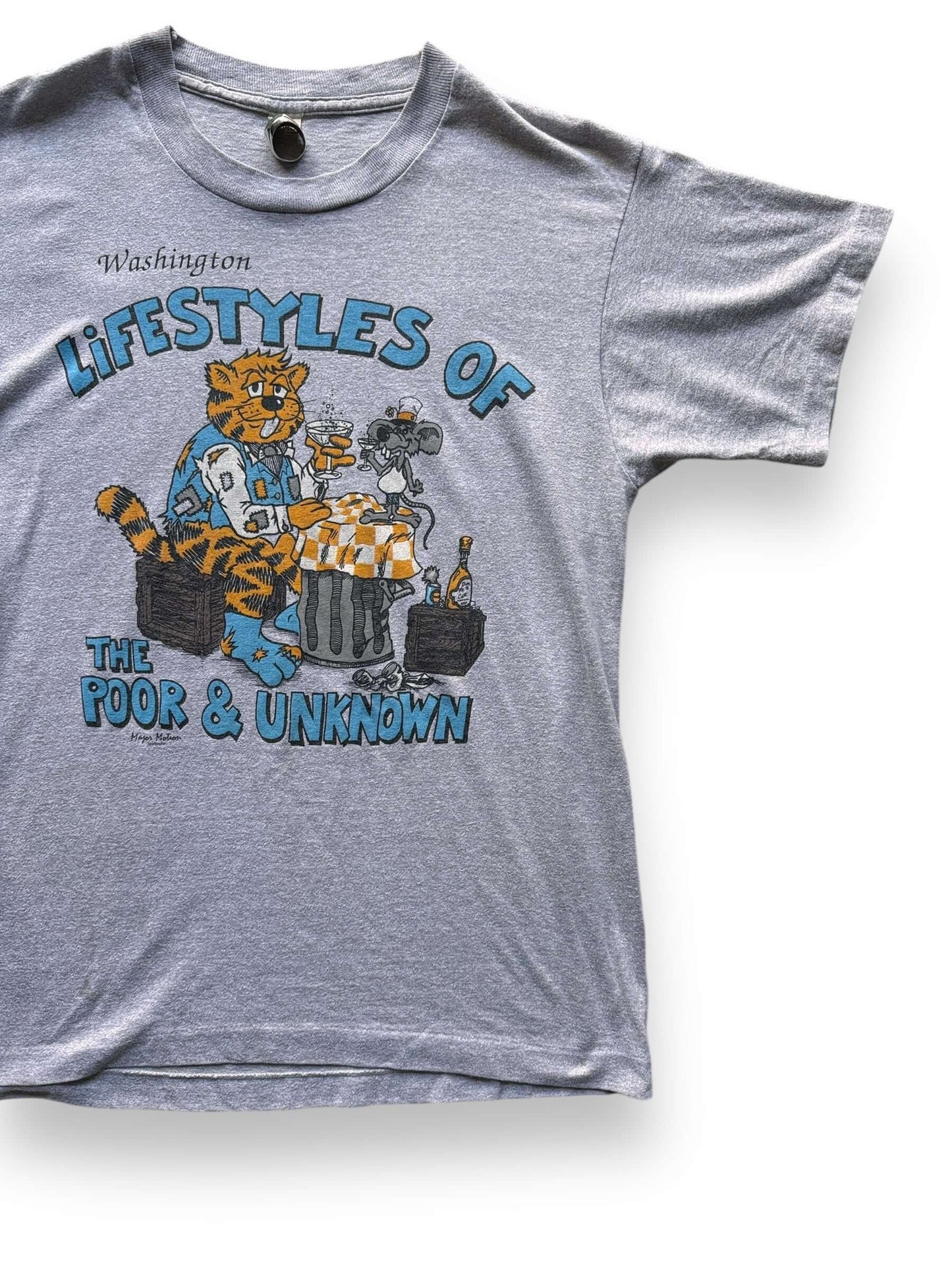 Front Left View of Vintage Washington LIfestyles of the Poor & Unknown Tee