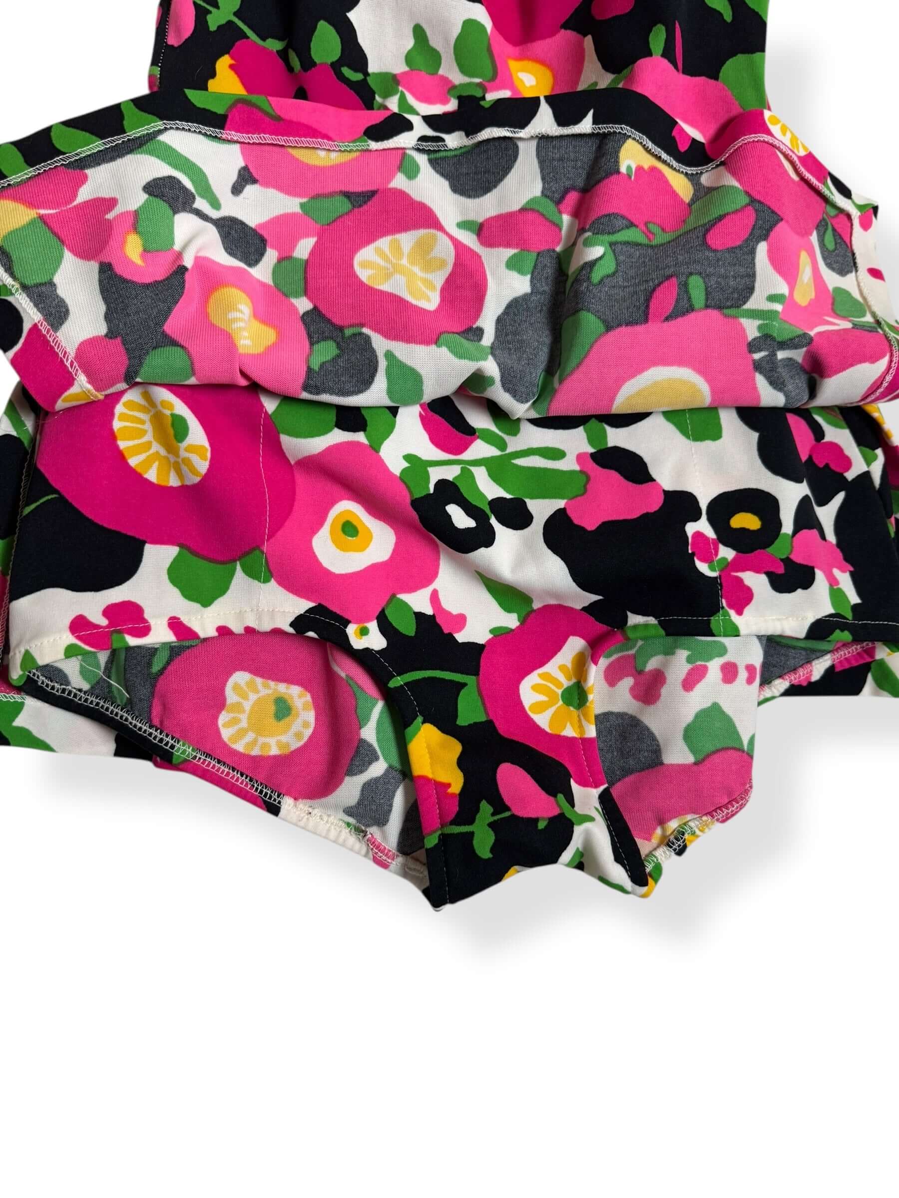 Under skirt of 1960s Vibrant Floral Roxanne Bathing Suit S-L