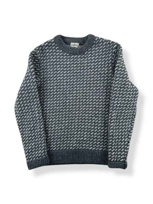 Front of Vintage L.L. Bean Nordic Birdseye Sweater SZ S