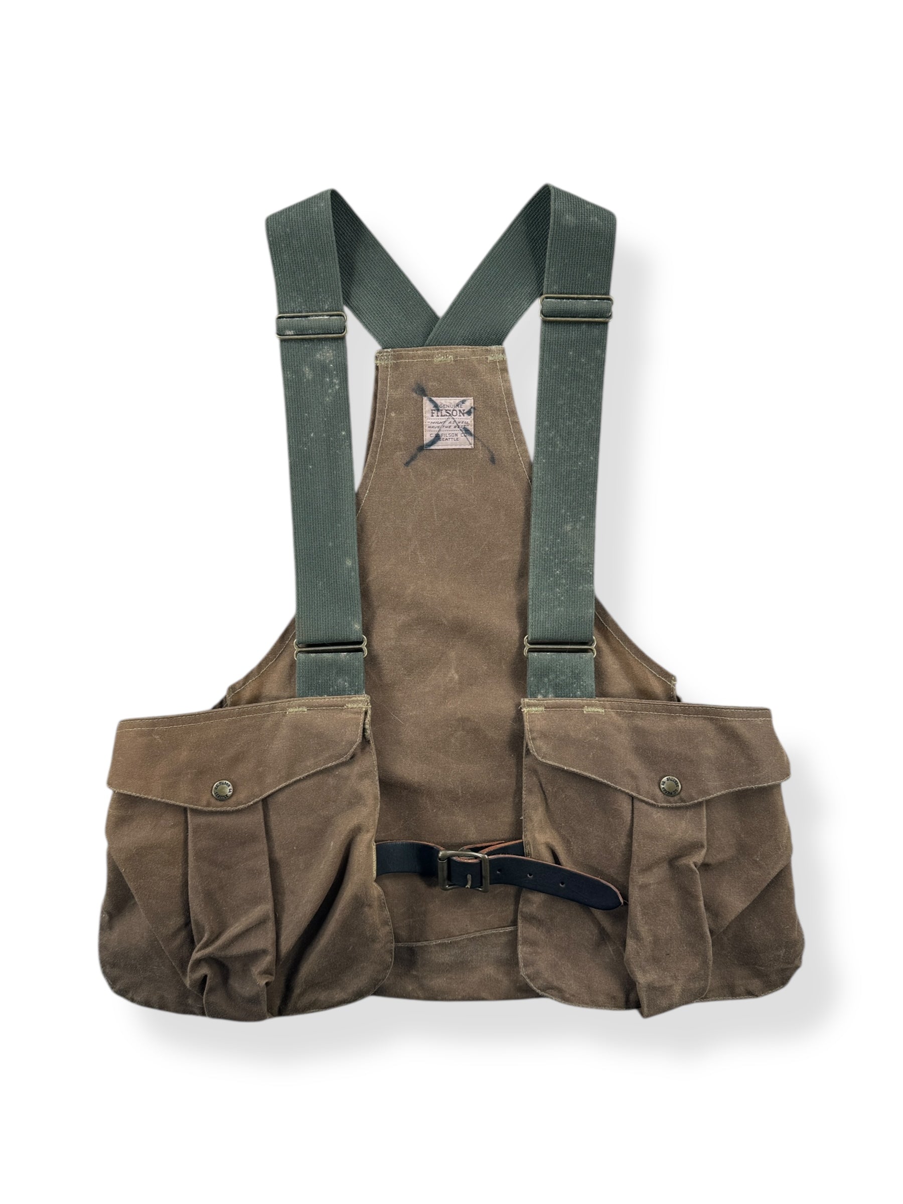 Front of Filson Tin Cloth Game Bag SZ M