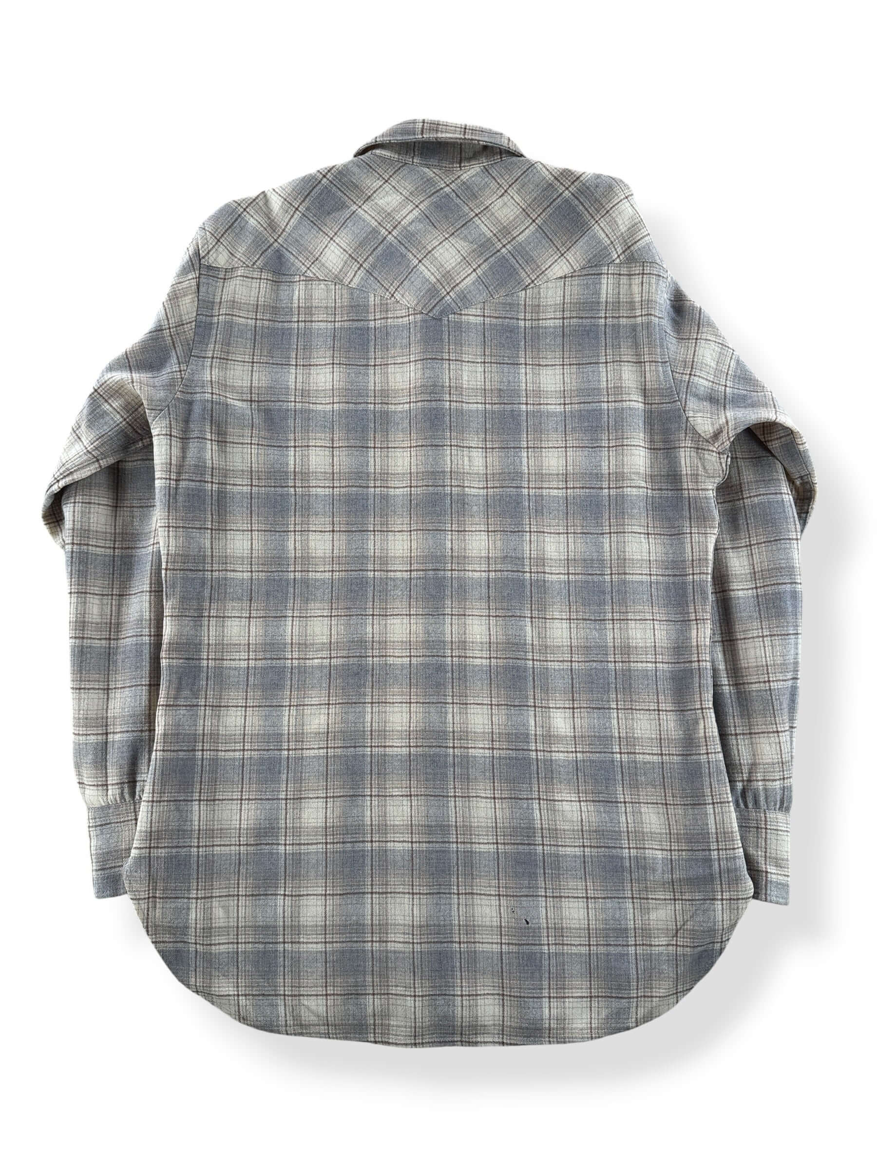 Back of Vintage Pendleton Westernwear Pearl Snap Flannel SZ M