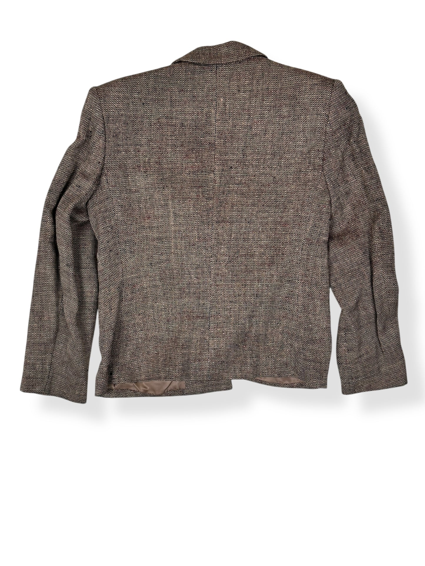 Back view of 1970s I. Magnin Silk Blazer M