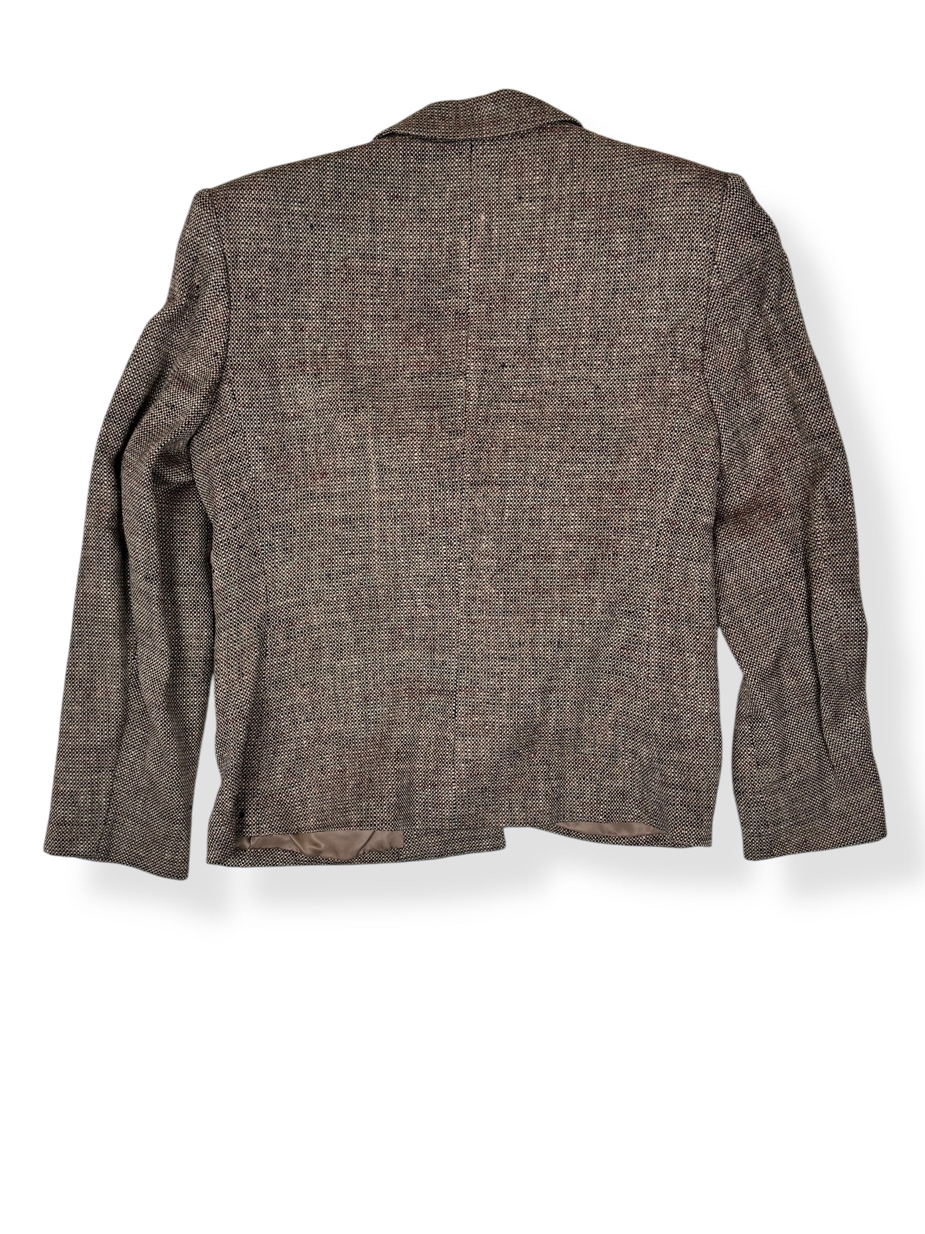 Back view of 1970s I. Magnin Silk Blazer M