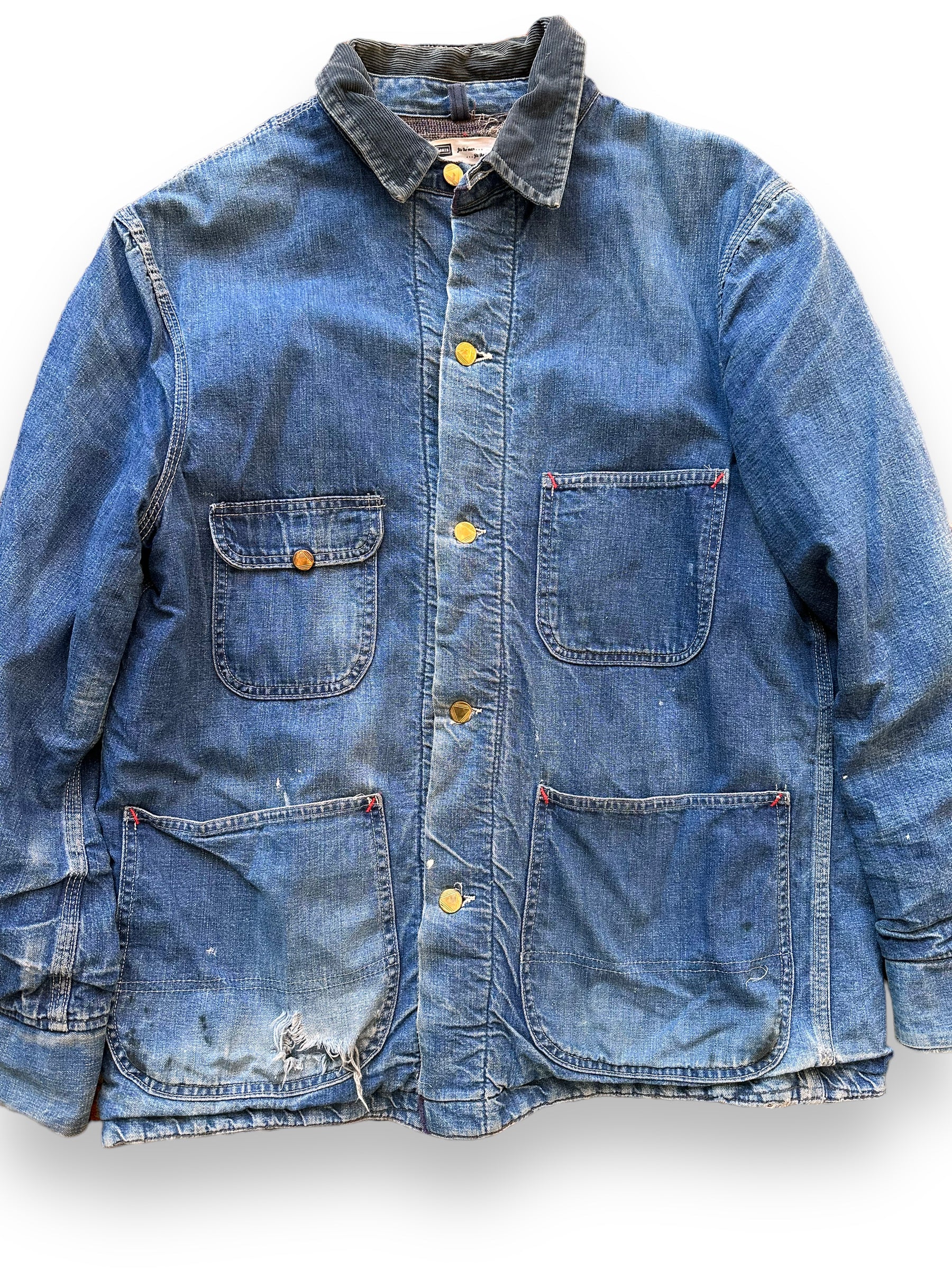 Blanket lined 2025 denim chore coat