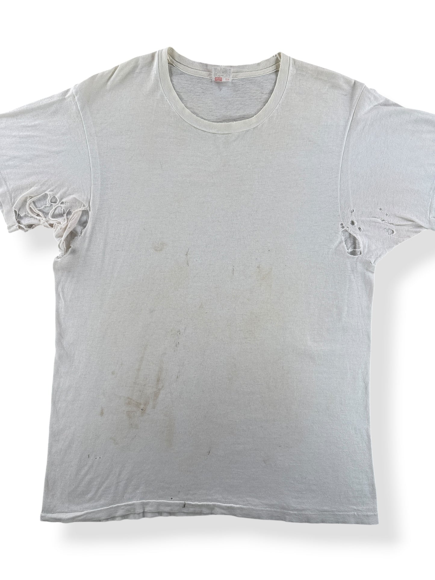 Front Close Up of Vintage Hanes Blank Thrasher Tee SZ L (Fits M/L)