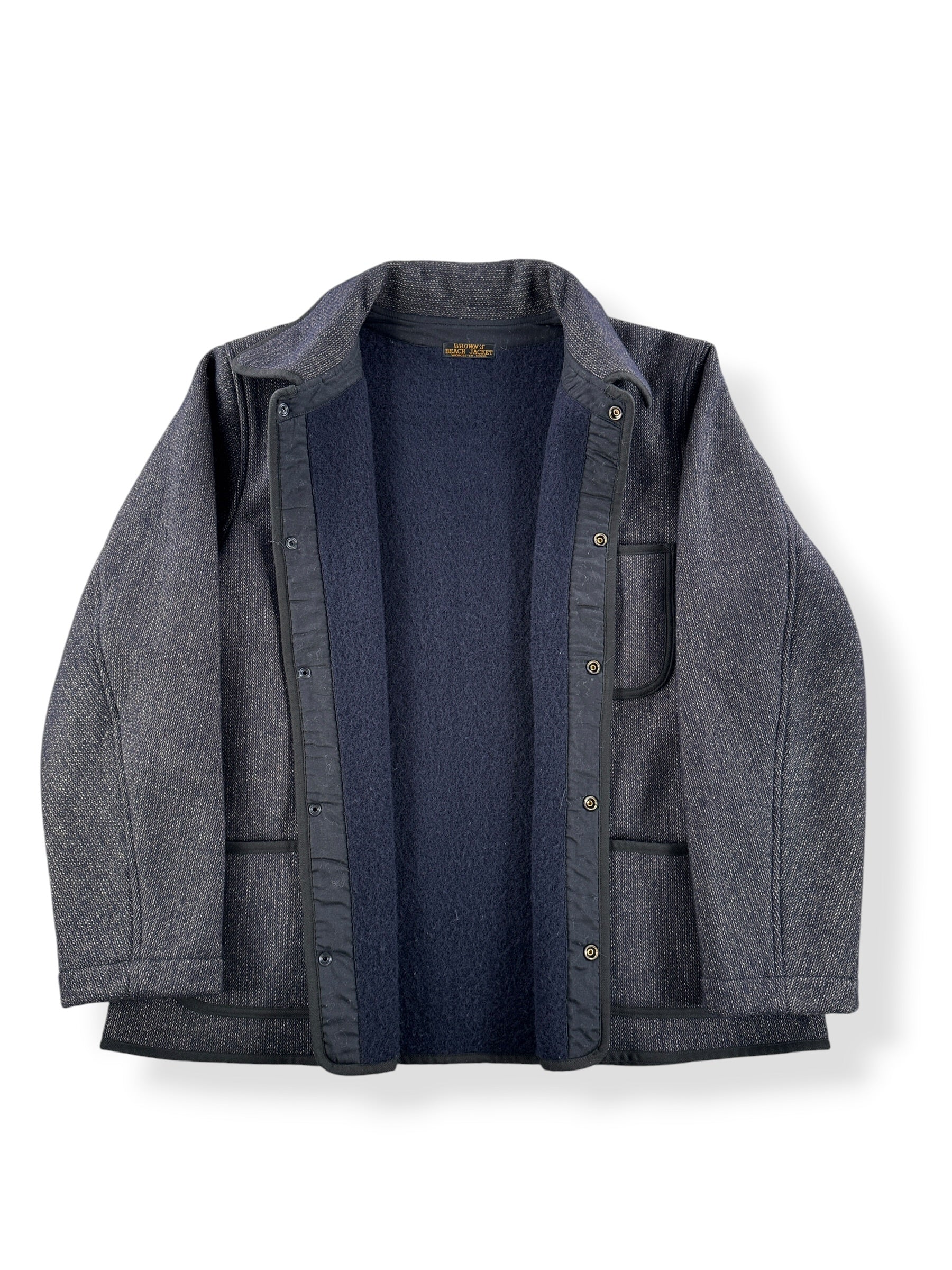 Inside of Full Count Browns Beach Jacket SZ 46