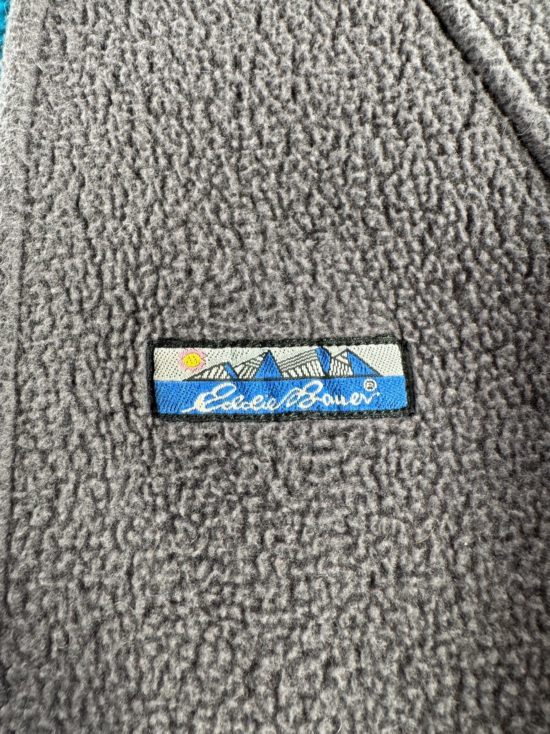 Label on Vintage Eddie Bauer MIUSA Fleece Jacket SZ M